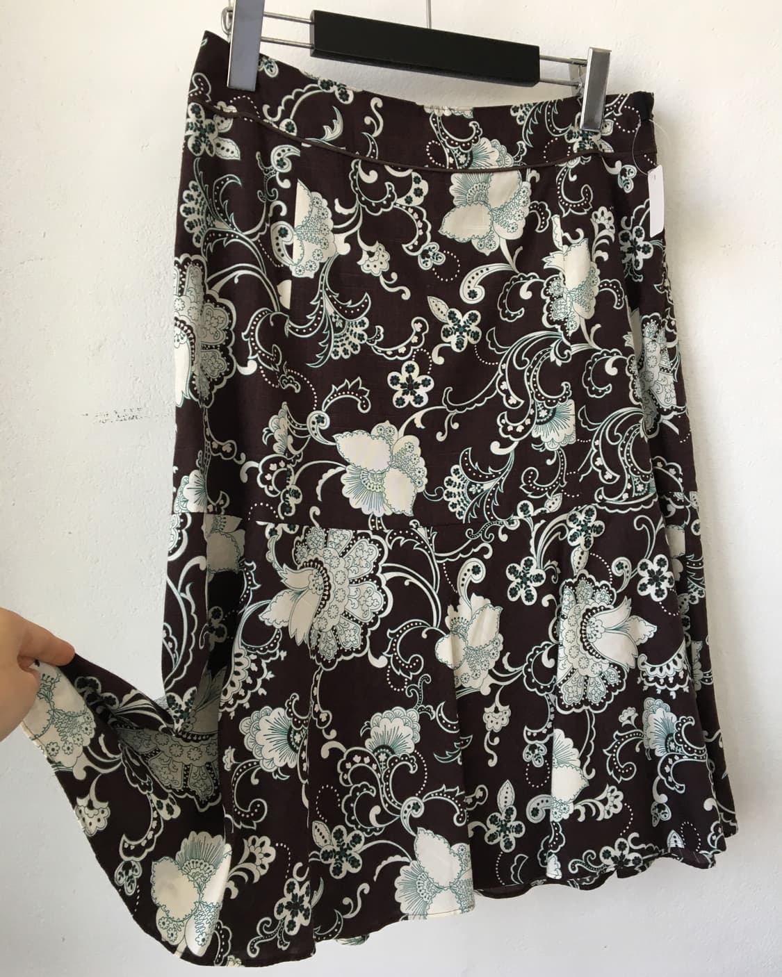 Ornament pattern midi skirt 상품이미지2