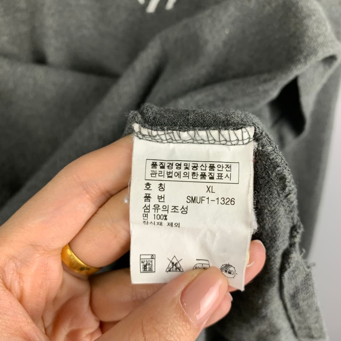 폴로 랄프로렌 빅포니 차콜 긴팔 카라 티셔츠 상품이미지5
