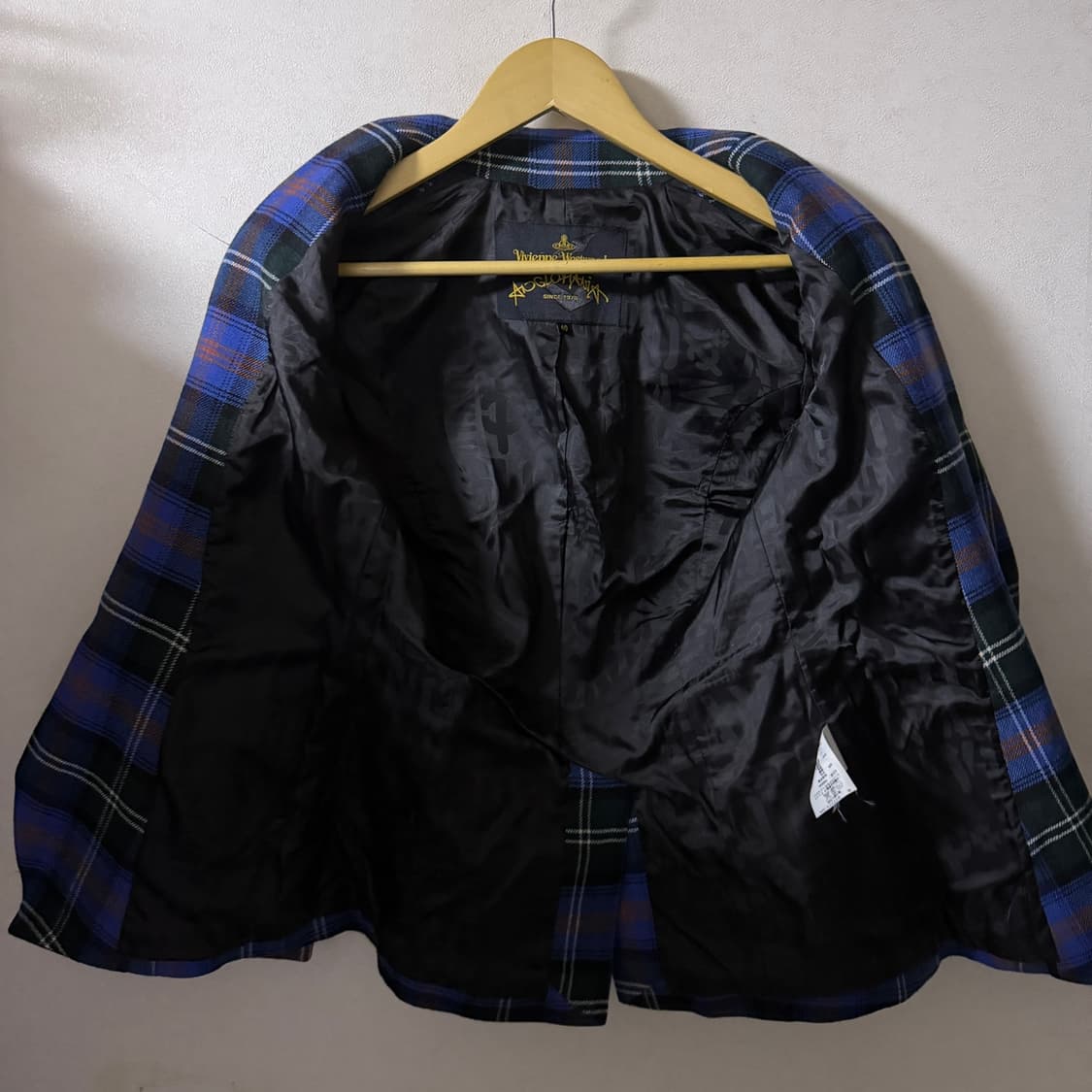 비비안웨스트우드 여성 클레식 체크 패턴 자켓 40 (55정도) 상품이미지8