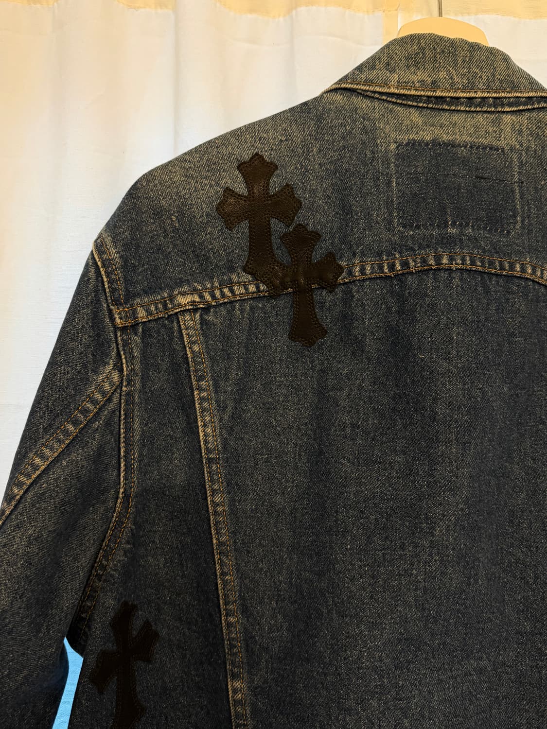 크롬하츠 리바이스 레더 패치 트러커 자켓 상품이미지8