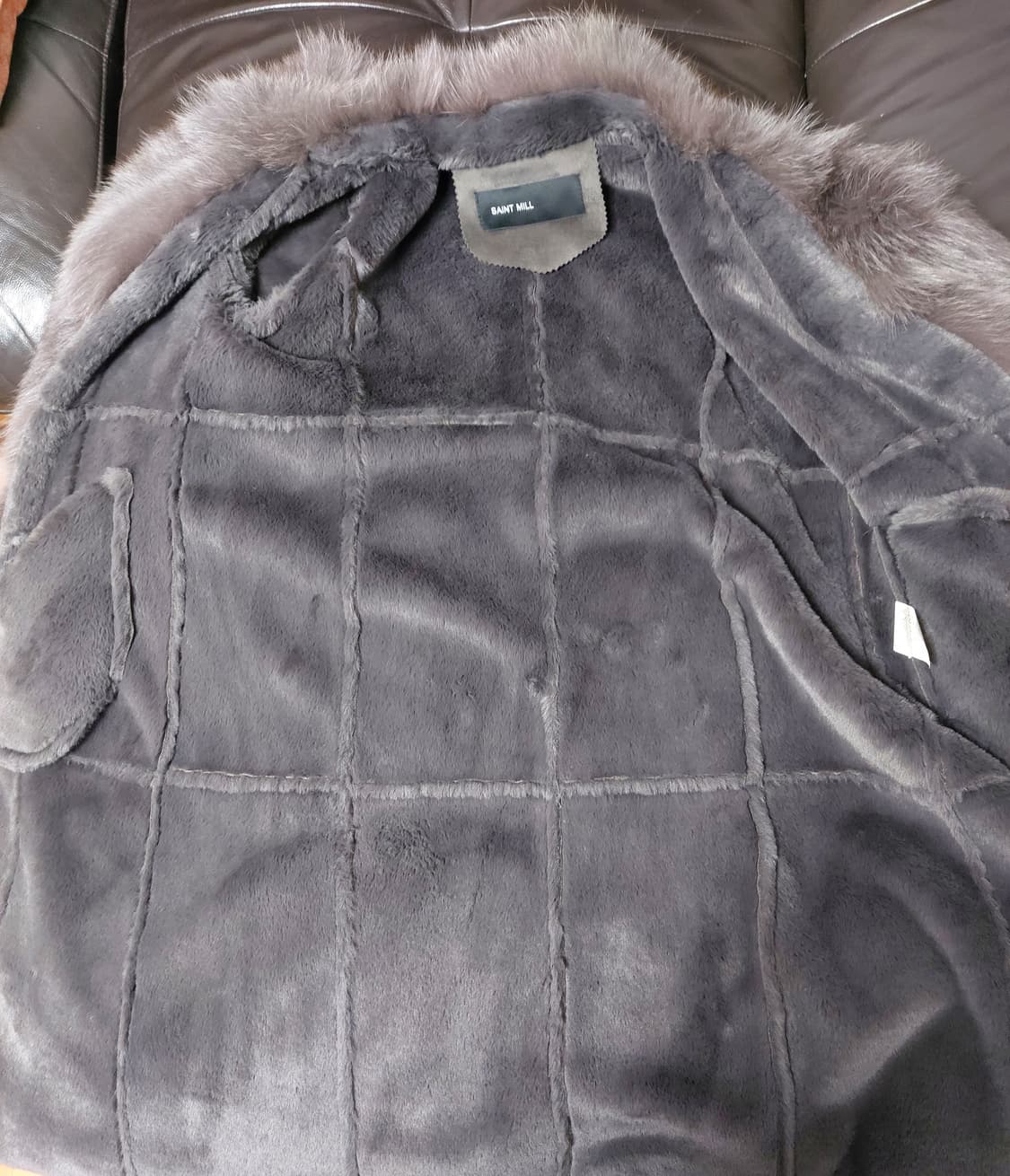 세인트 밀 리얼 폭스 퍼 무스탕 코트 (55) 상품이미지4