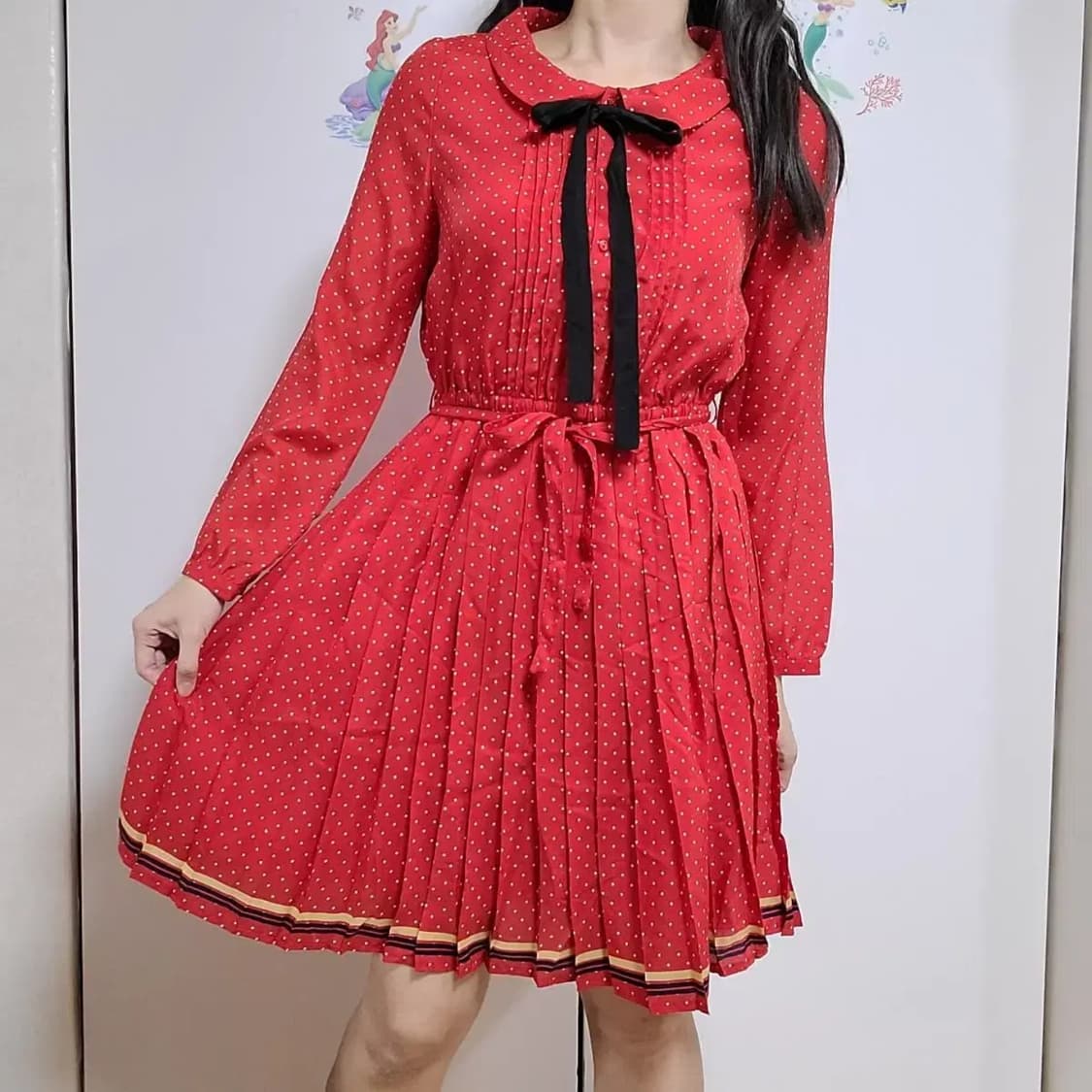 일본빈티지 레트로 땡땡이원피스 상품이미지1