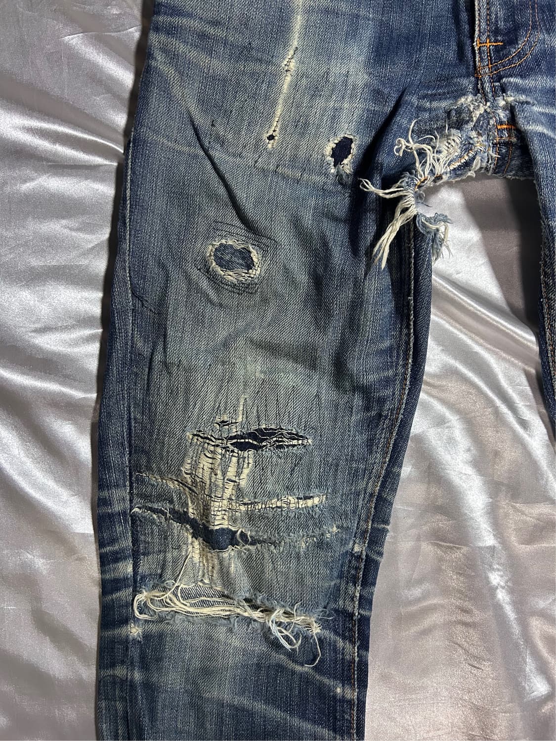 Nudie Jeans damage grunge denim pants 상품이미지2
