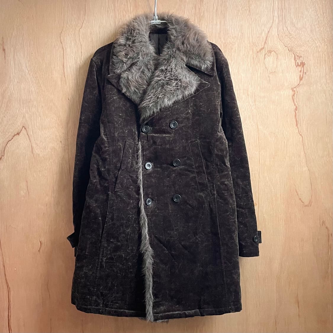 토네이도마트 벨루어 퍼 트리밍 코트 상품이미지3