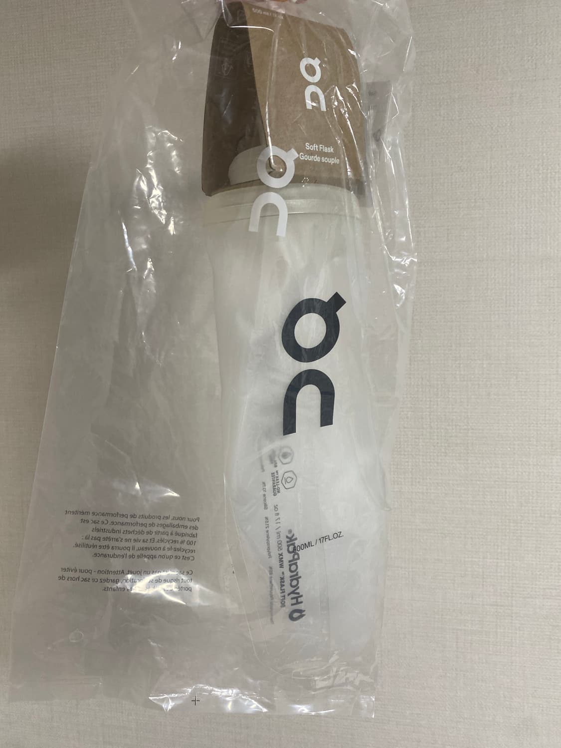 온 러닝 소프트 플라스크 트랜스루센트 블랙 (500ml) 상품이미지2