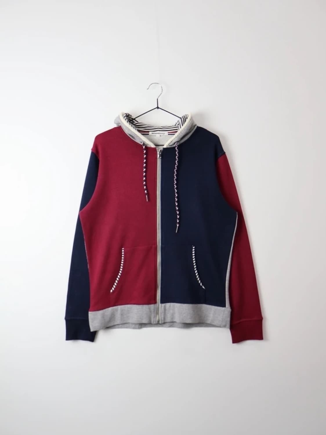 Semantic Design Color Block Hoodie Zip 상품이미지4