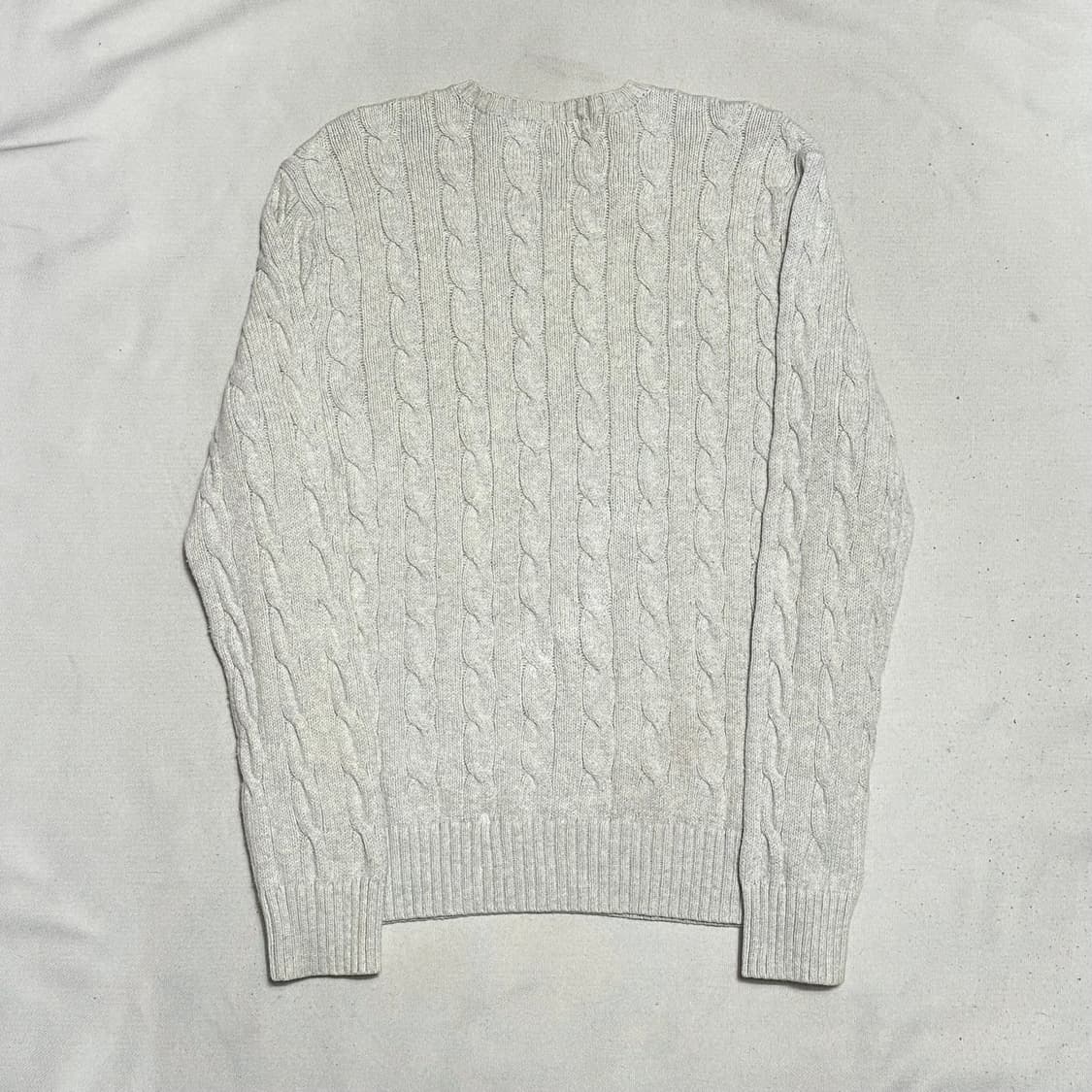 M 폴로랄프로렌 오트밀 케이블 니트 상품이미지3