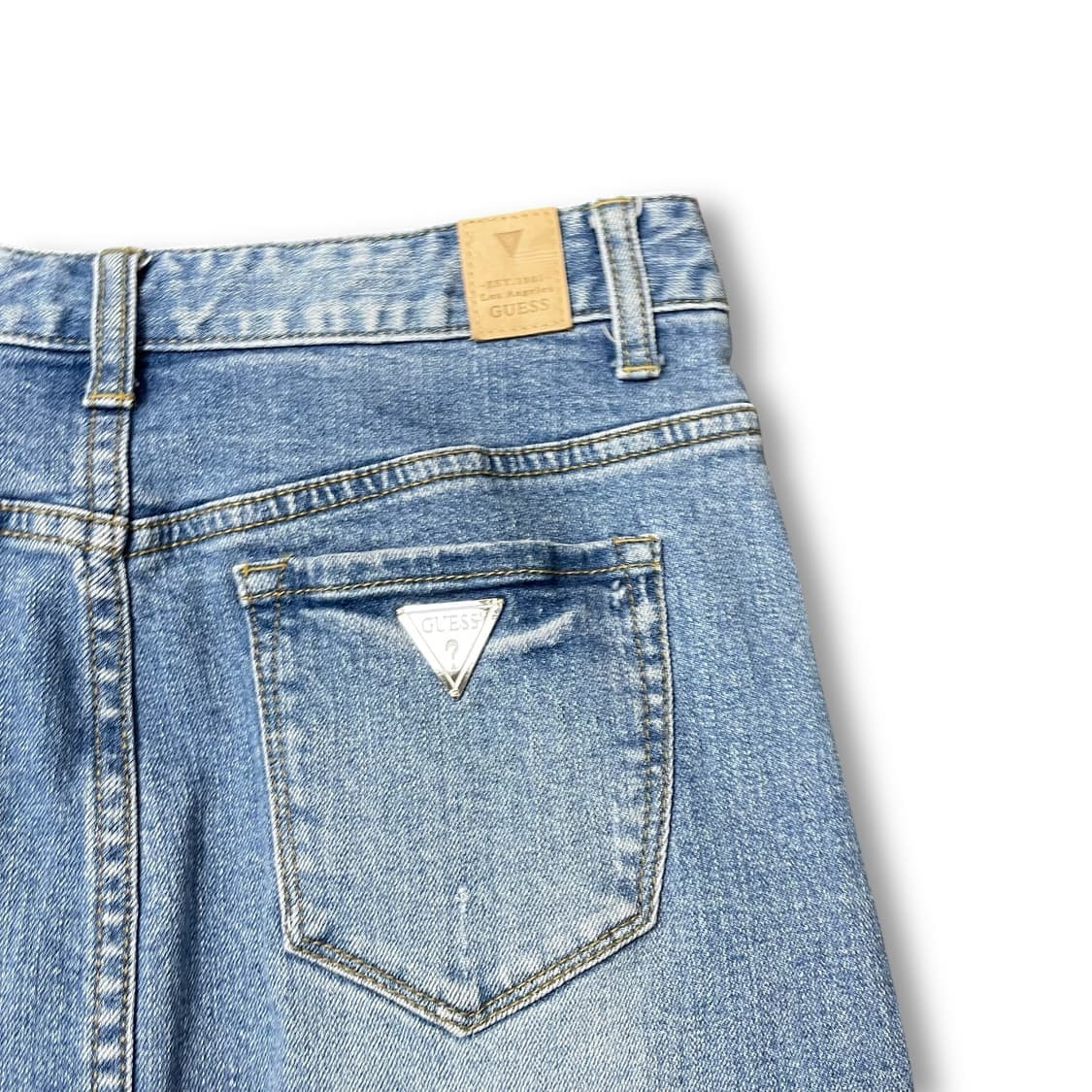 (27) GUESS 게스 언발 데님 미디 스커트 상품이미지5