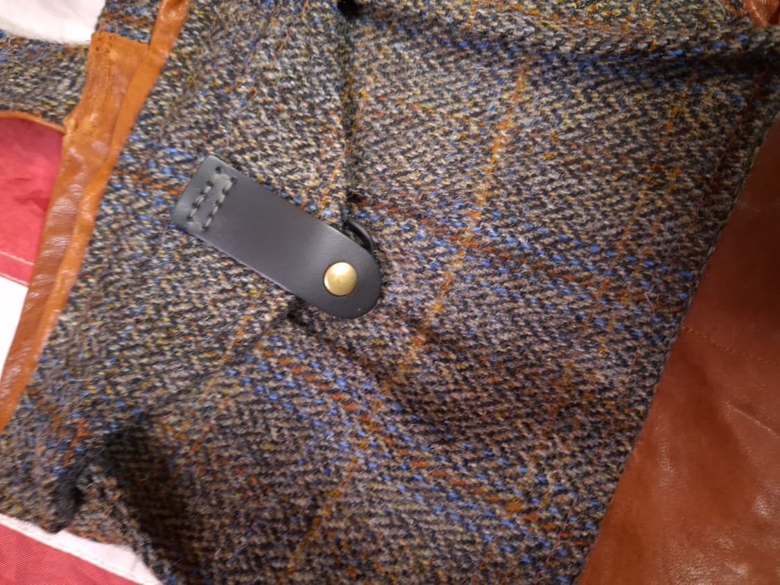 새제품 서스펜더 울 리얼레더 베스트 상품이미지3