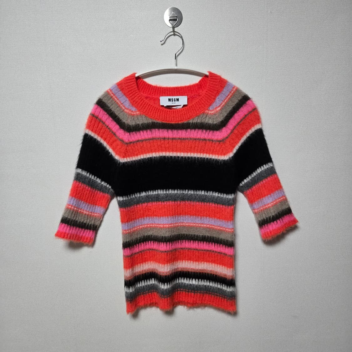 MSGM 모헤어 반팔 니트 / 여성 니트/ 여자 반팔니트 상품이미지1