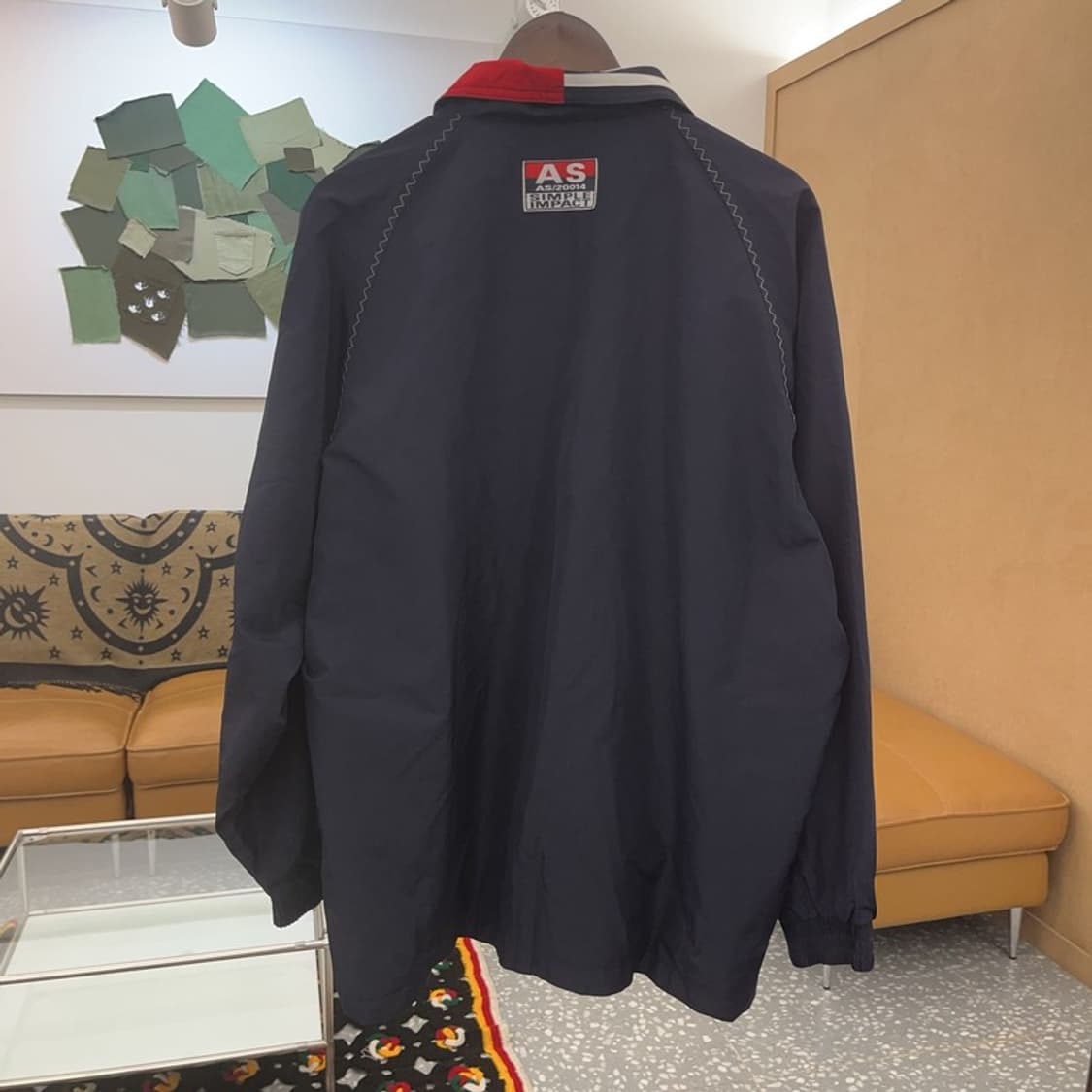 아식스 레트로 00's 카라로고 배색 바람막이 자켓 105 C07439 상품이미지4