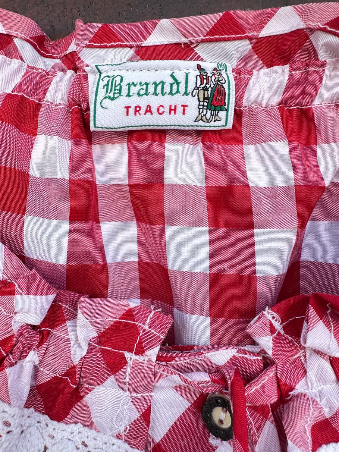 Brandl Tracht 체크 블라우스 상품이미지4