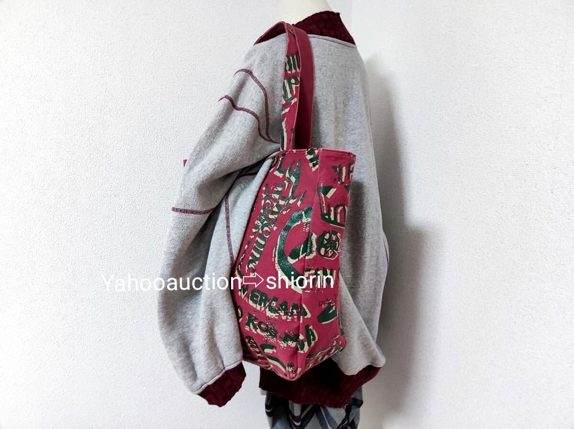 비비안 웨스트우드 레터링 캔버스 토트백 상품이미지6