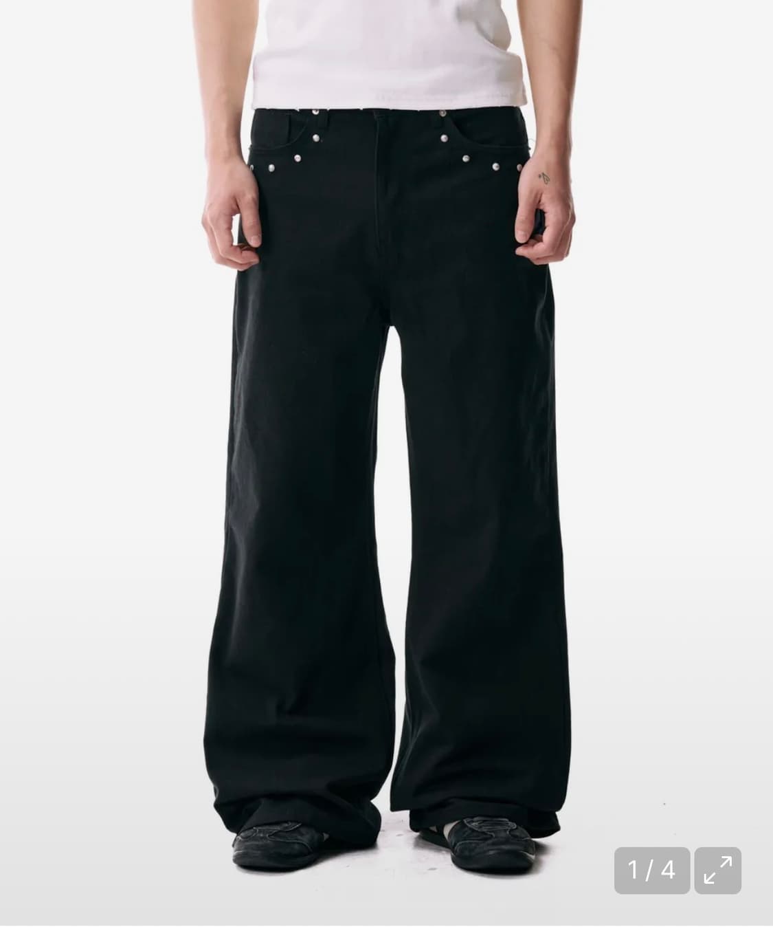 아캄 Multi Studded Cotton Pants 스터드팬츠 상품이미지1