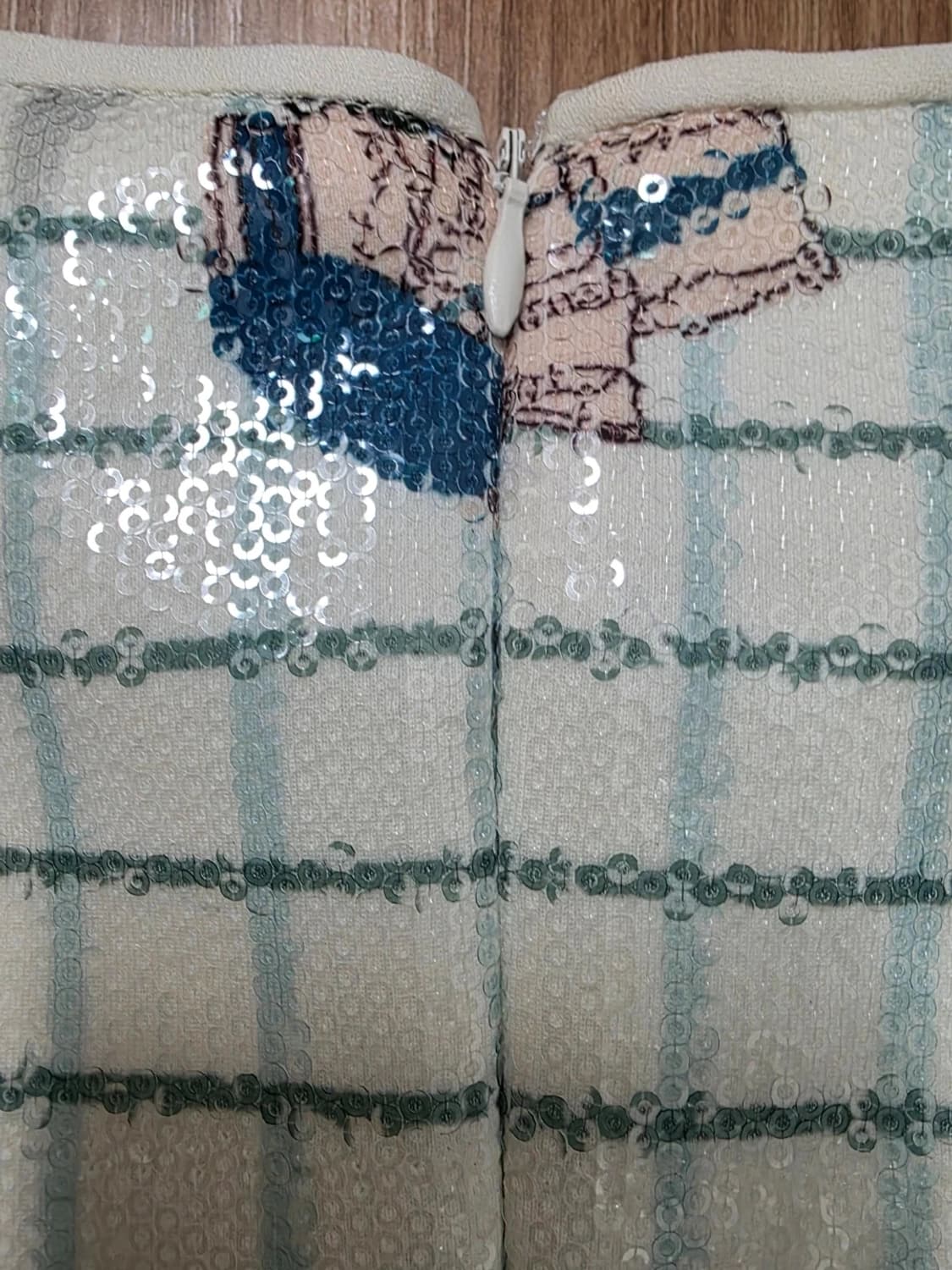 [새제품] 아돌포 도밍게즈 캡소매 스팽글 원피스 36 상품이미지7