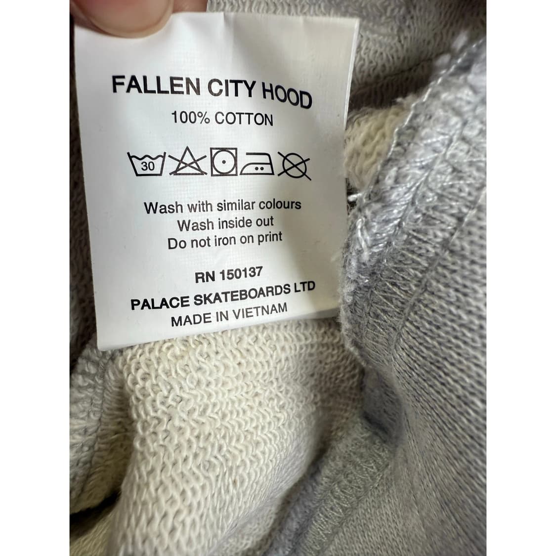 팔라스 폴른 시티 후드티 그레이 M 상품이미지3