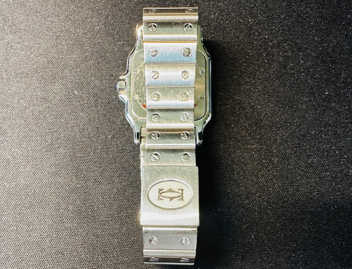 까르띠에 산토스 갈베 블루 다이얼 29mm 쿼츠 시계 판매 상품이미지7