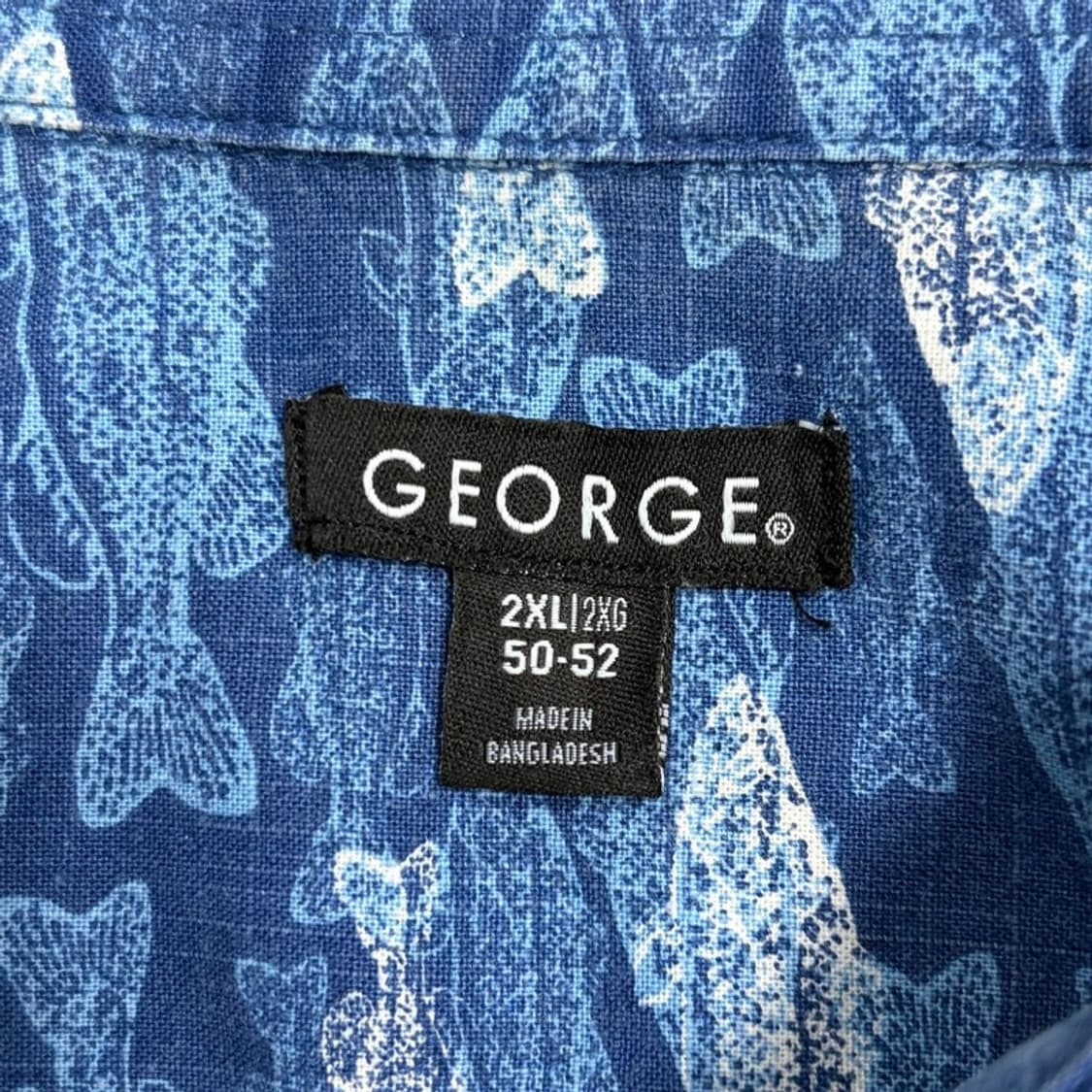 George 피쉬패턴 투포켓 셔츠 v4189  상품이미지5