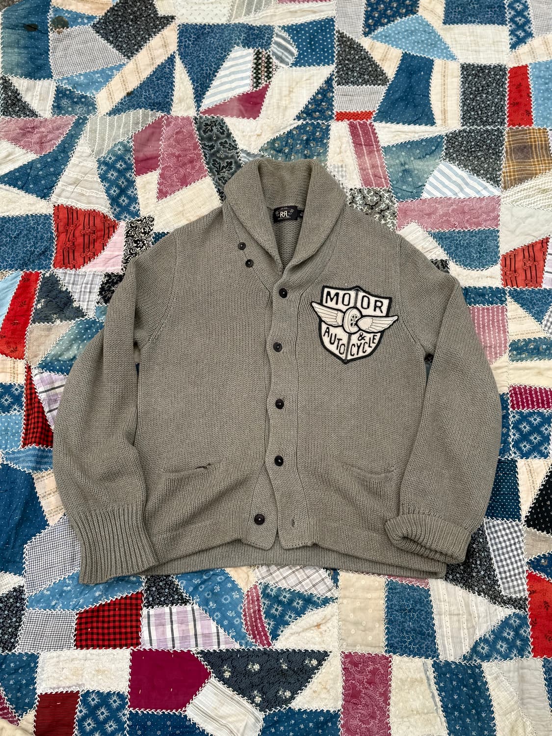 RRL Motor Auto Cycle Shawl Collar Cardig 상품이미지1