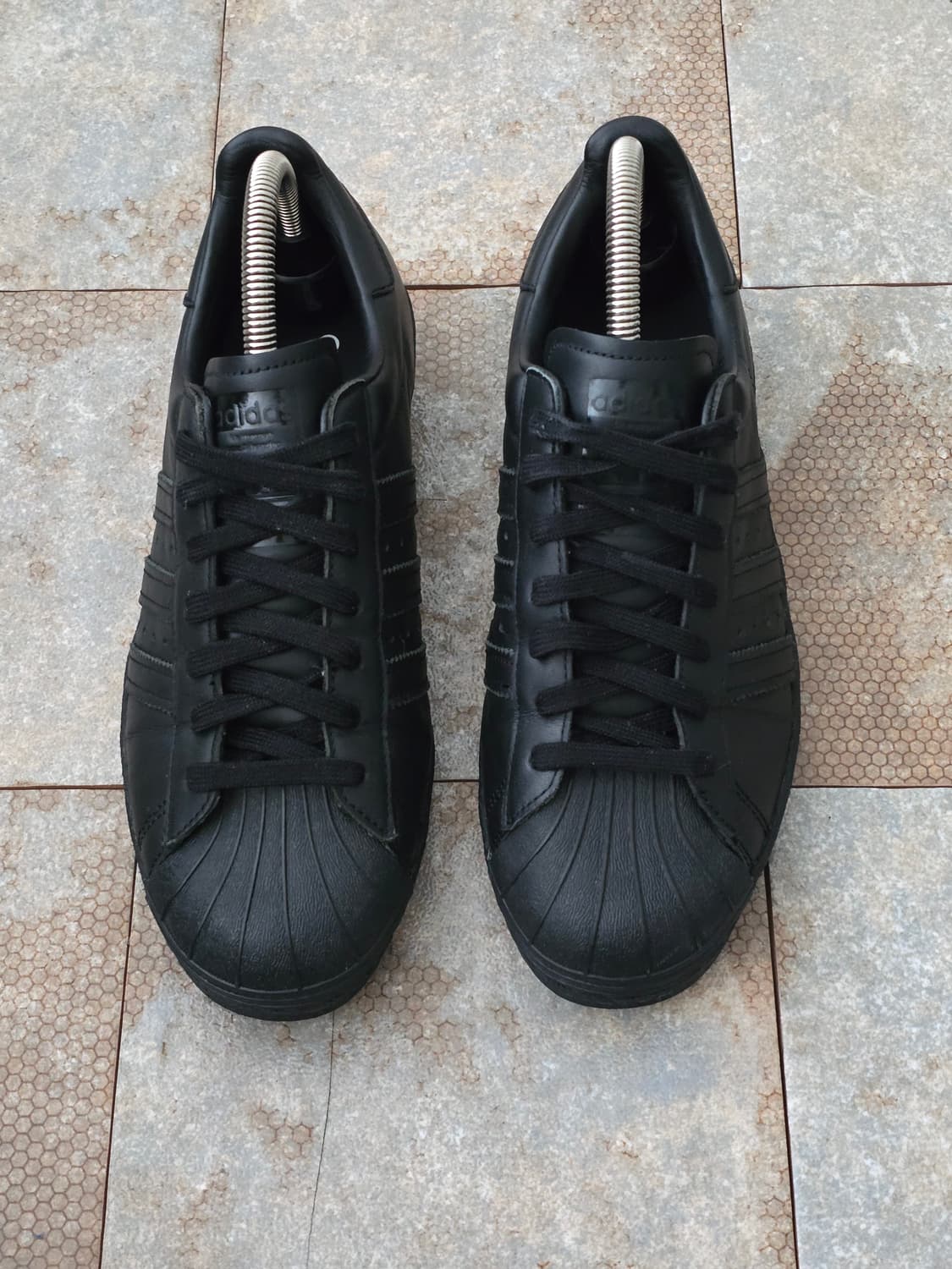 (260)아디다스 슈퍼스타 80s 트리플 블랙 상품이미지2