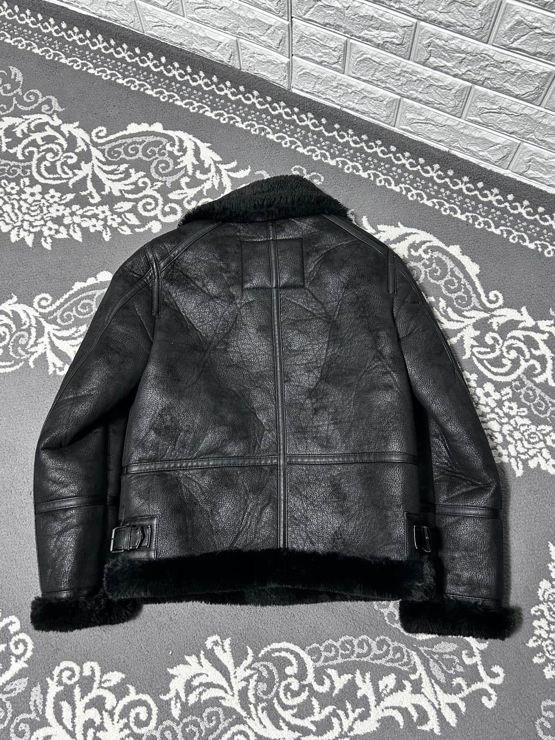 버커루 시어링 버클 무스탕 자켓 상품이미지7