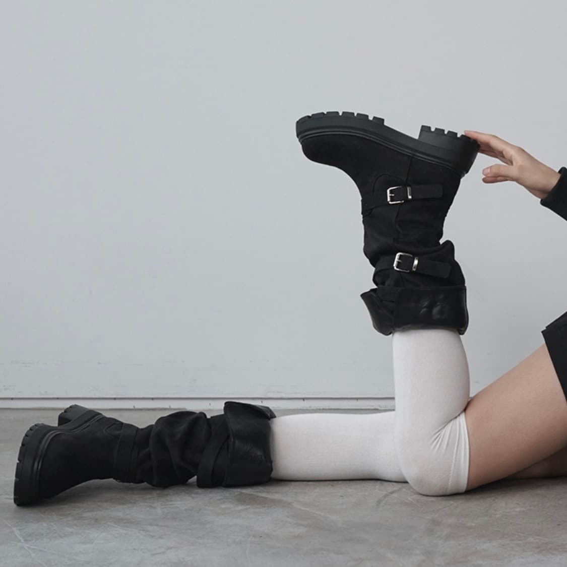 블랙 롱부츠 225 상품이미지3