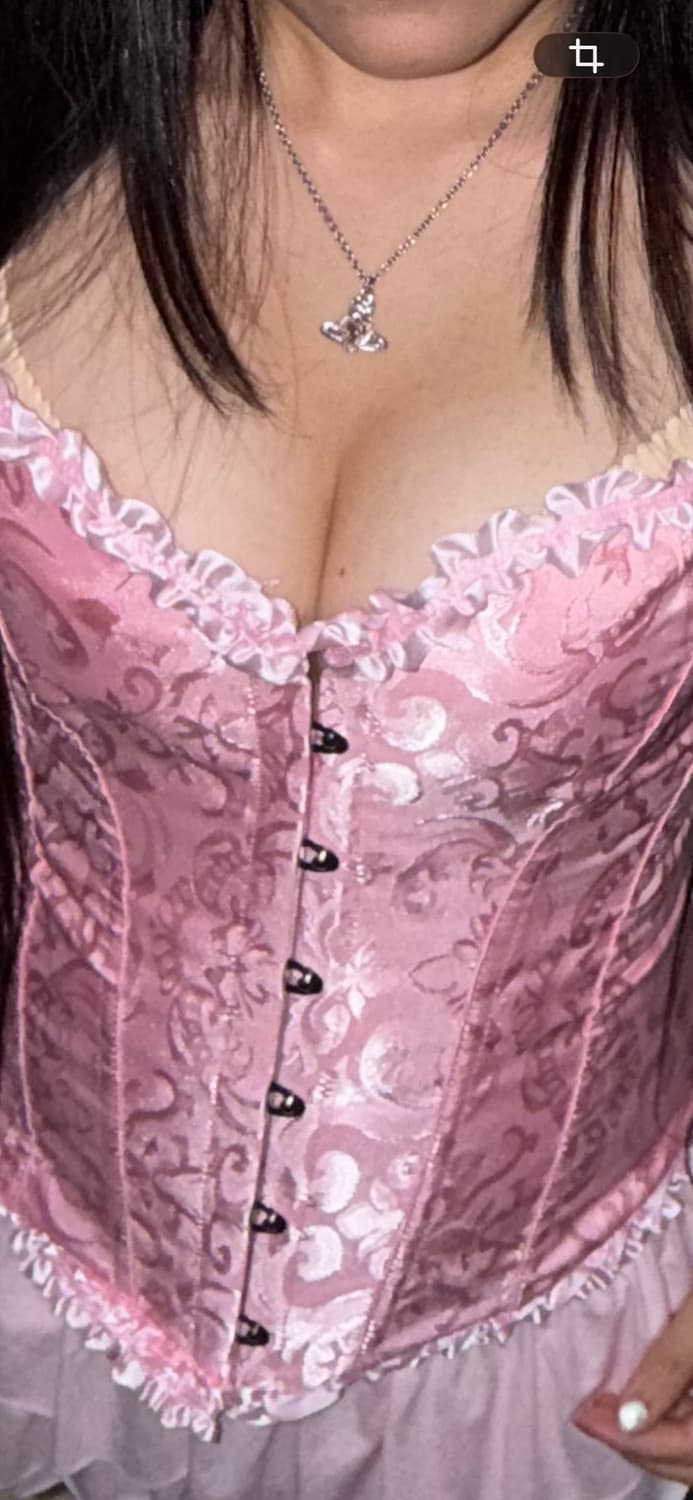 엔틱 페어리 레이스 핑크 코르셋 상품이미지6