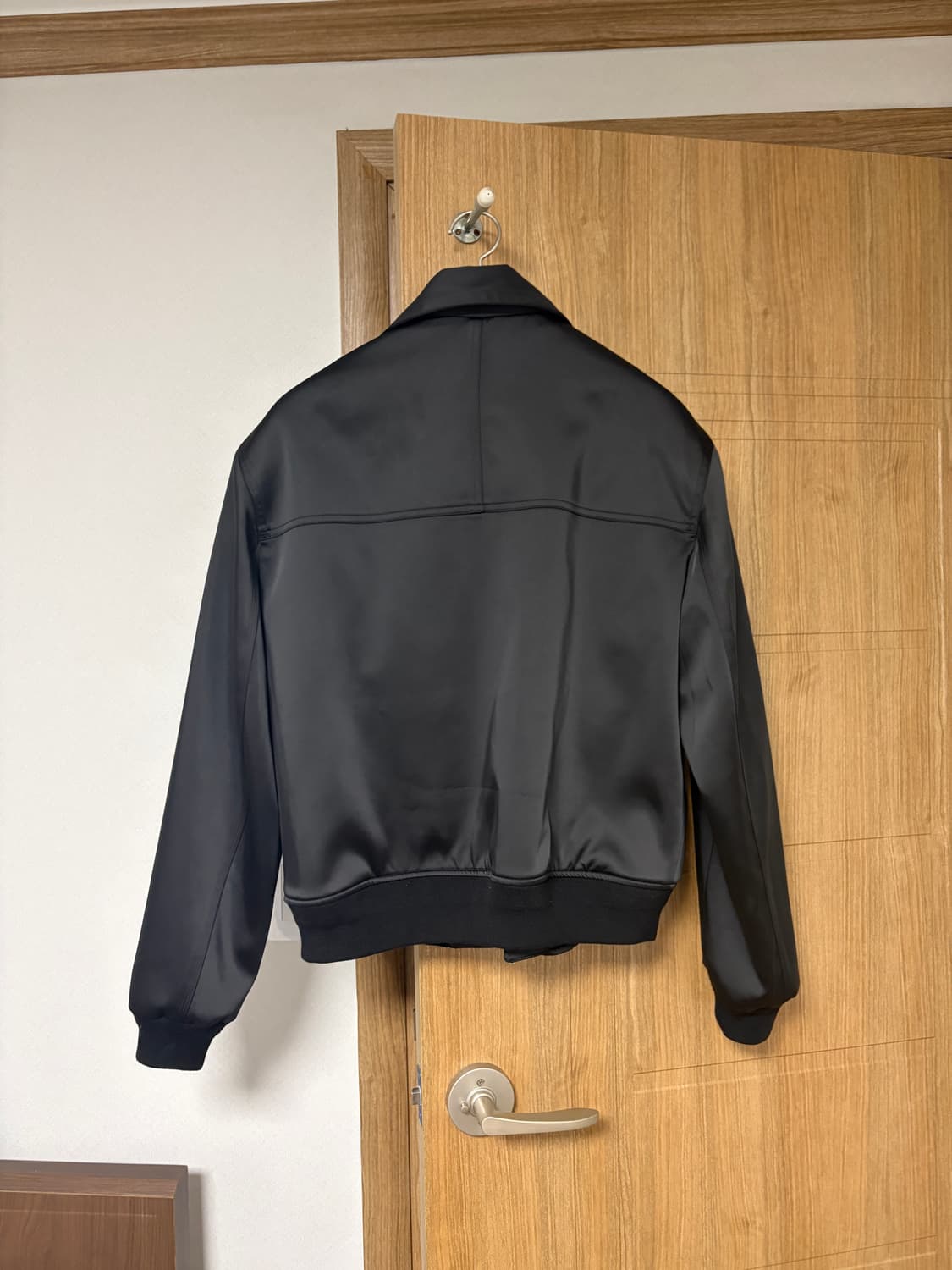 HALEINE 블랙 새틴 블루종 1사이즈 상품이미지3