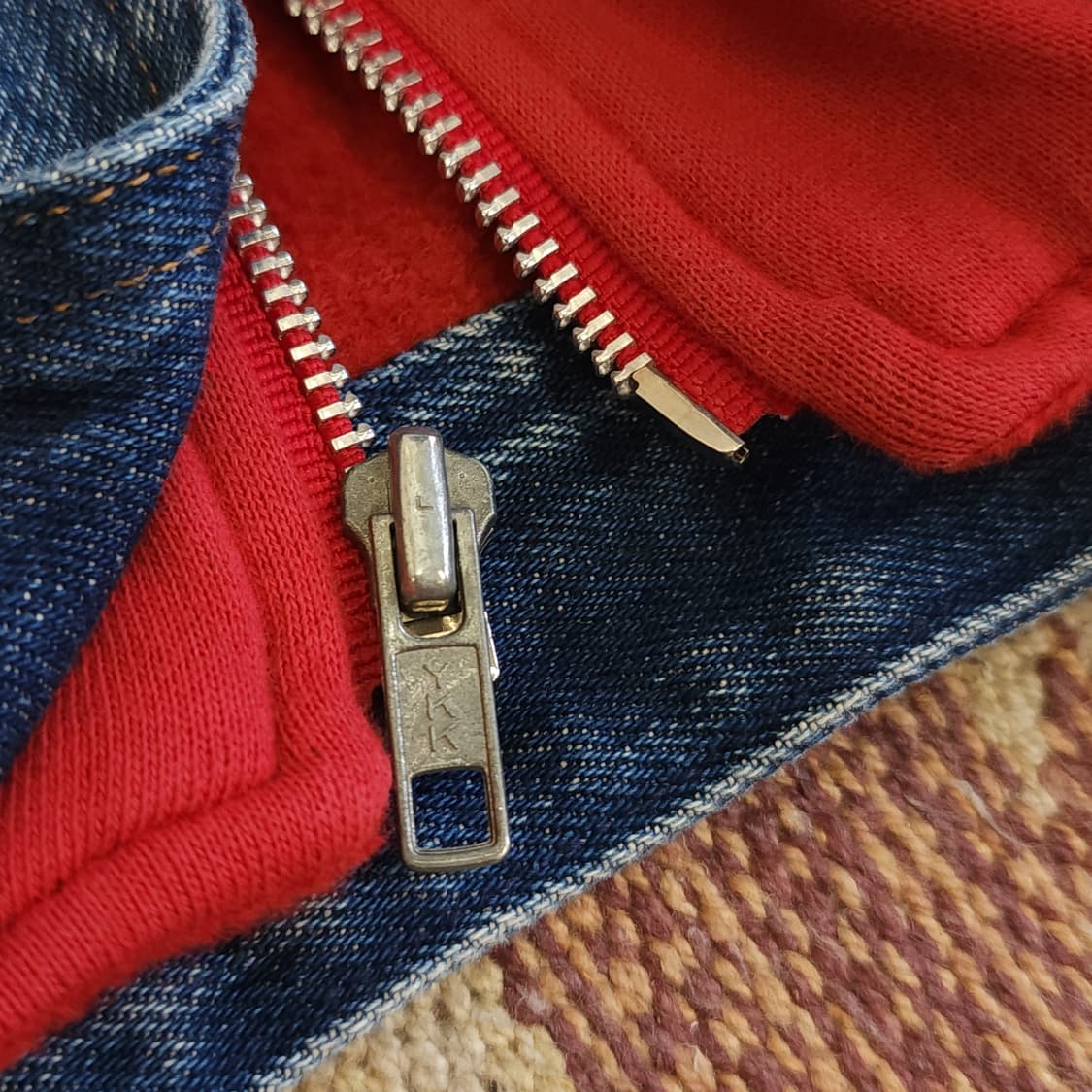 90s 폴로 컨트리 데님자켓 후드 레이어드 M 상품이미지10