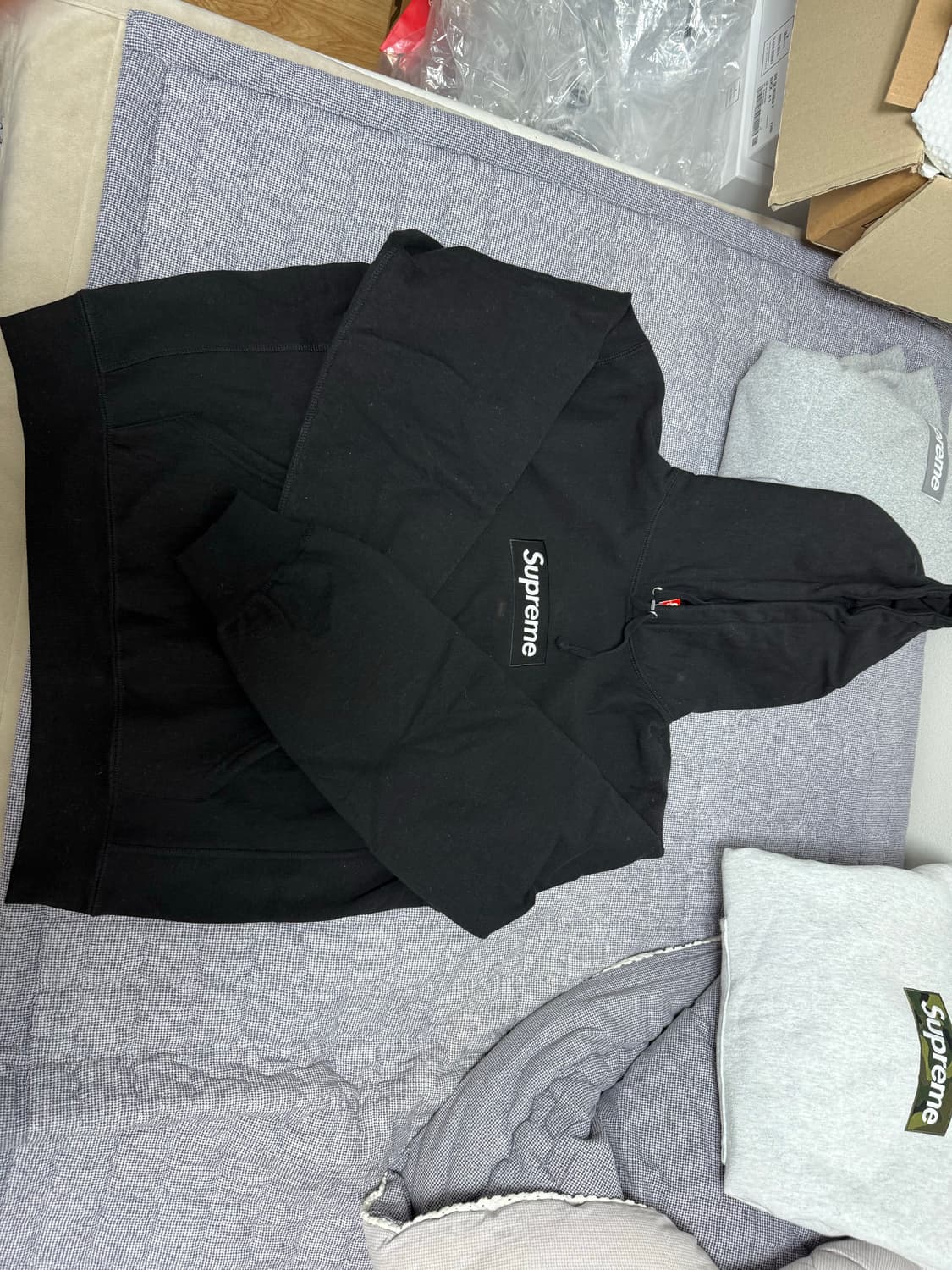 [M]슈프림 박스로고 블랙후드티 상품이미지2