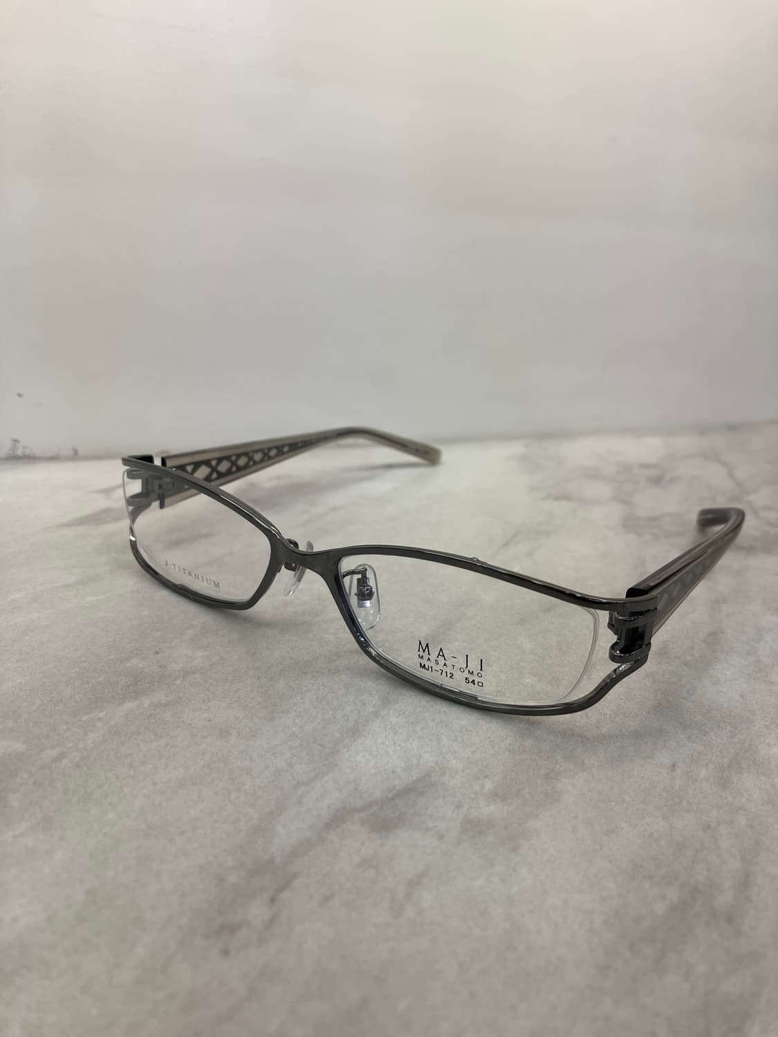 마지 마사토모 MAJI Masatomo 딥실버 스퀘어 와이어 메탈테 안경 상품이미지8