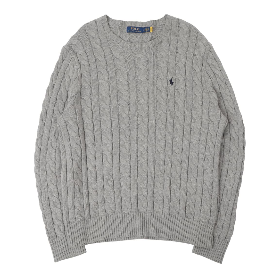 폴로 랄프로렌 그레이 QR 케이블 니트 상품이미지1