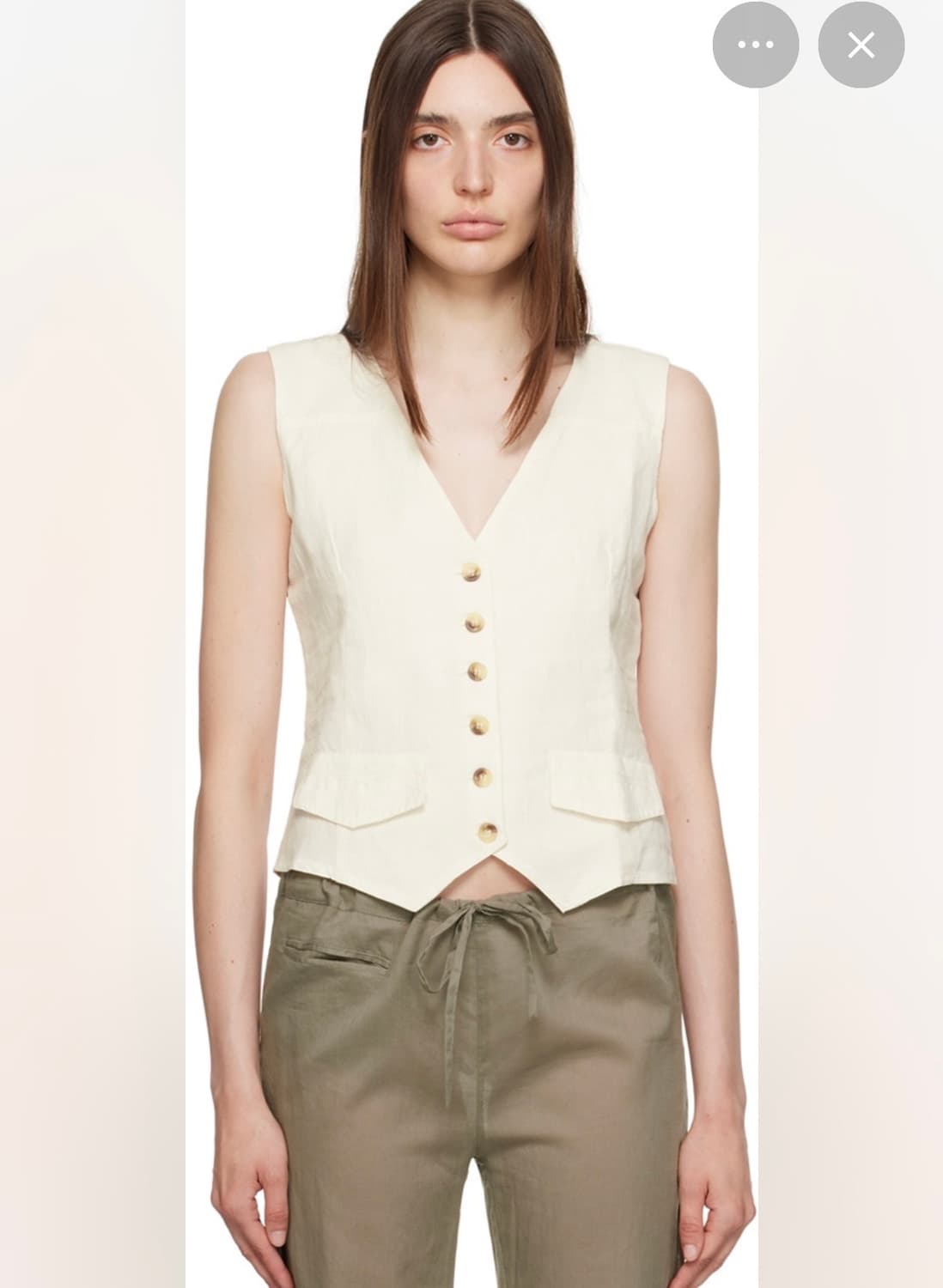 gimaguas 린넨 베스트 L 상품이미지2