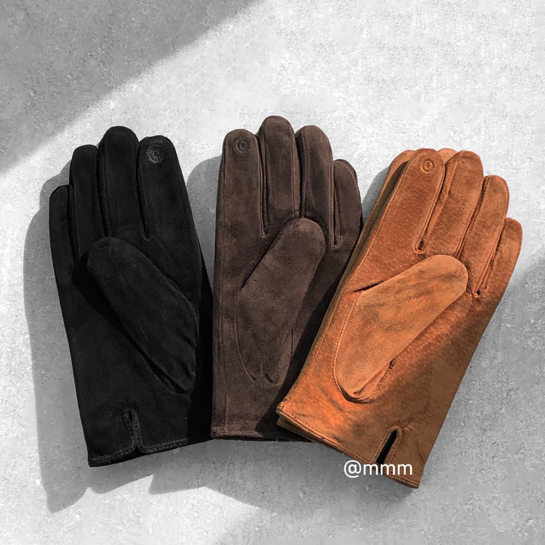 [Unisex] 스웨이드 가죽 장갑 브라운 상품이미지9