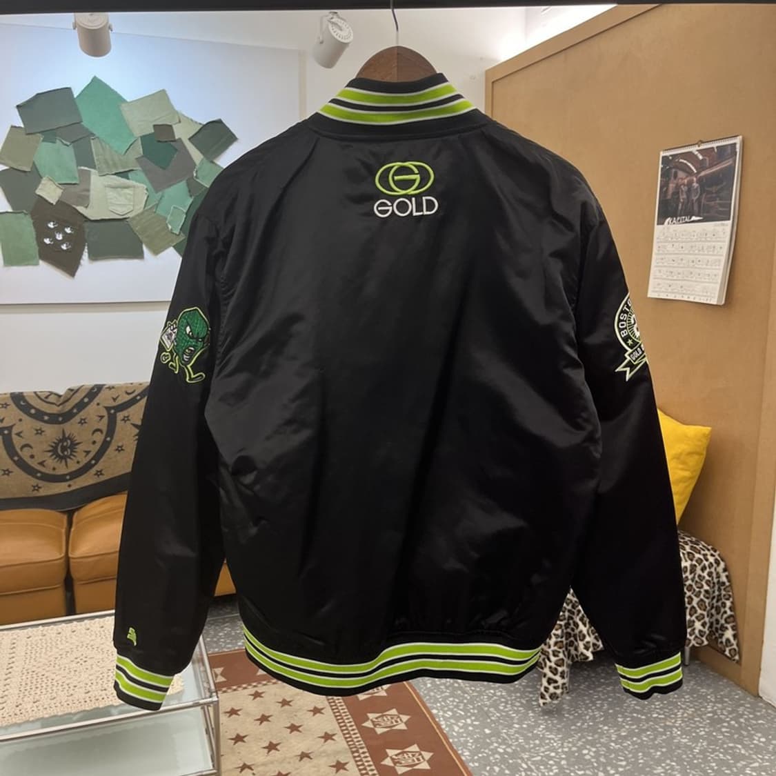 스타터 GOONS 스트릿 펑크 키치 바시티 자켓 M C10356 상품이미지4