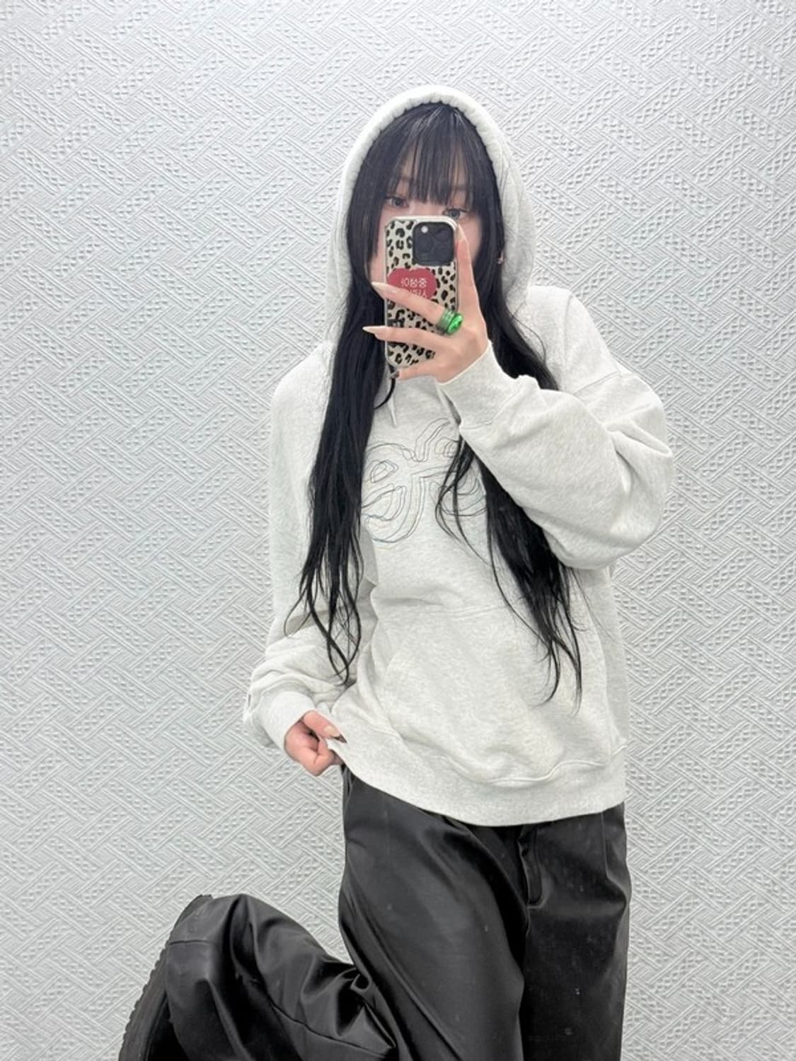 리 LEE 키치 체인 트위치 로고 후드티 M C08497 상품이미지2