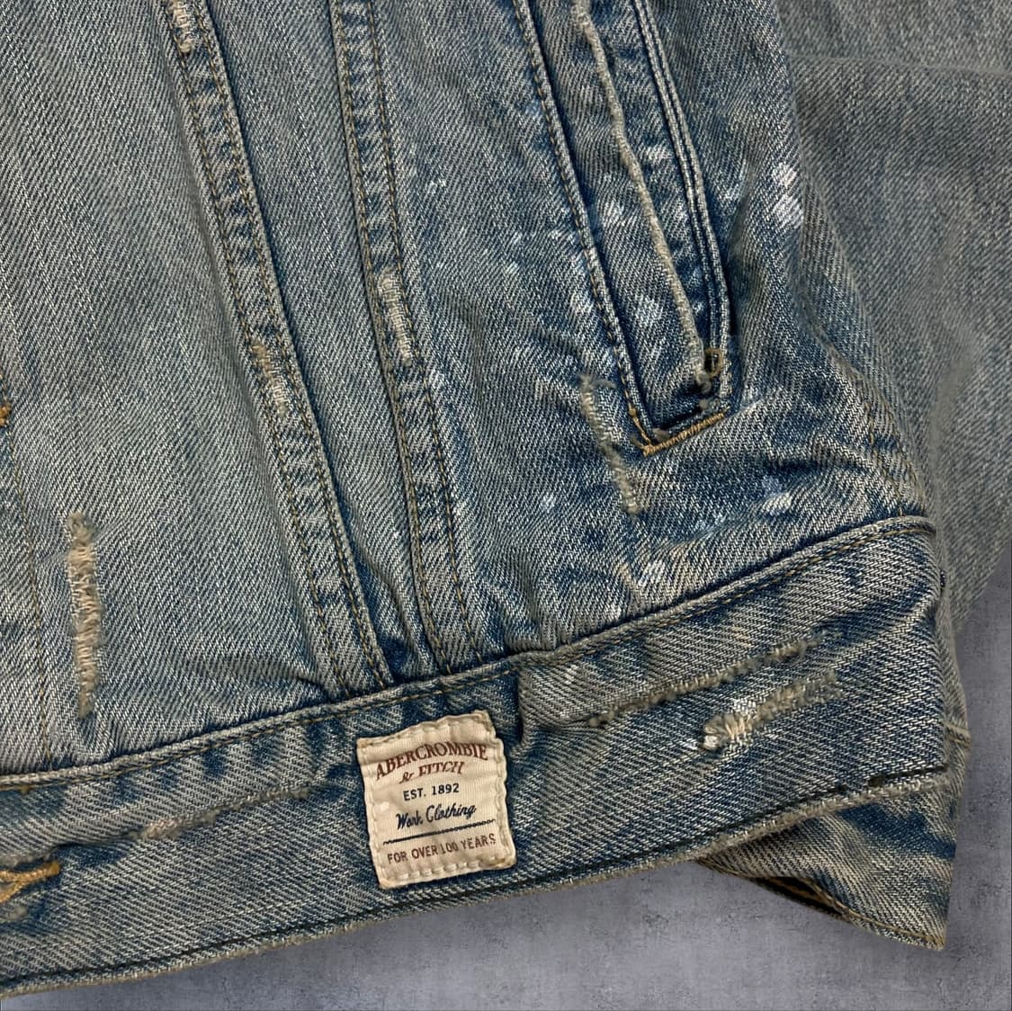 아베크롬비 빈티지 워싱 데님 자켓 상품이미지2