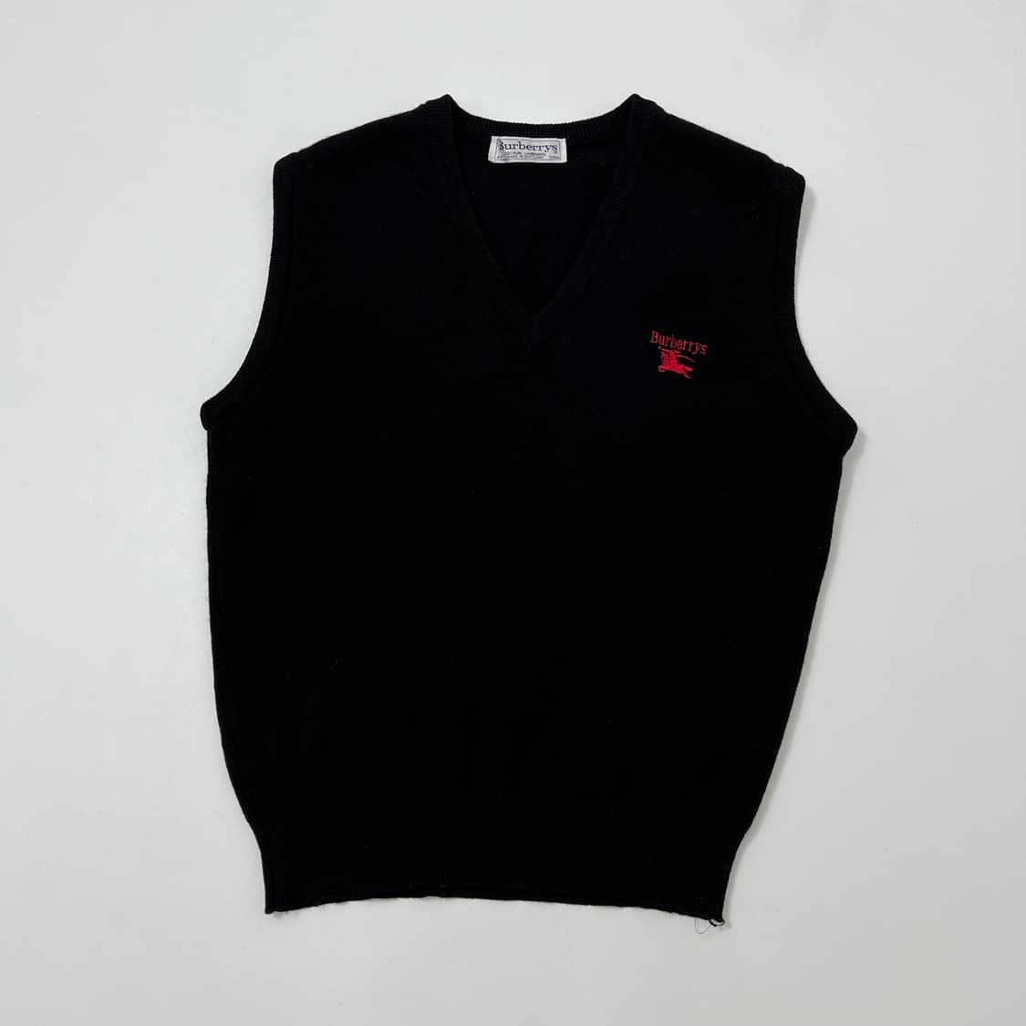 Burberry 버버리 오리지날 기마로고 블랙 니트조끼 상품이미지1