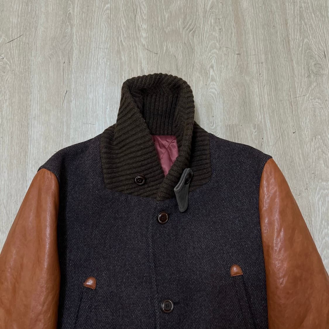 지이크 파렌하이트 남성 양가죽 배색 숏코트 L/100  상품이미지2