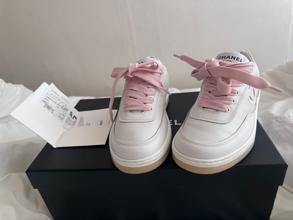 샤넬 테니스화 G39978 35사이즈 핑크 상품이미지1