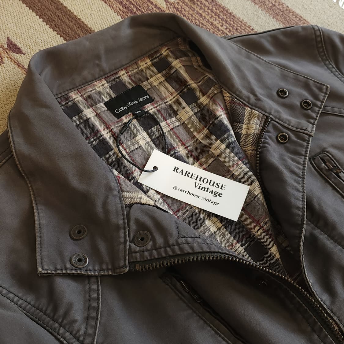 켈빈클라인 벨트 바이커 자켓 바이크 라이더자켓 오토바이자켓 / Xl 상품이미지9