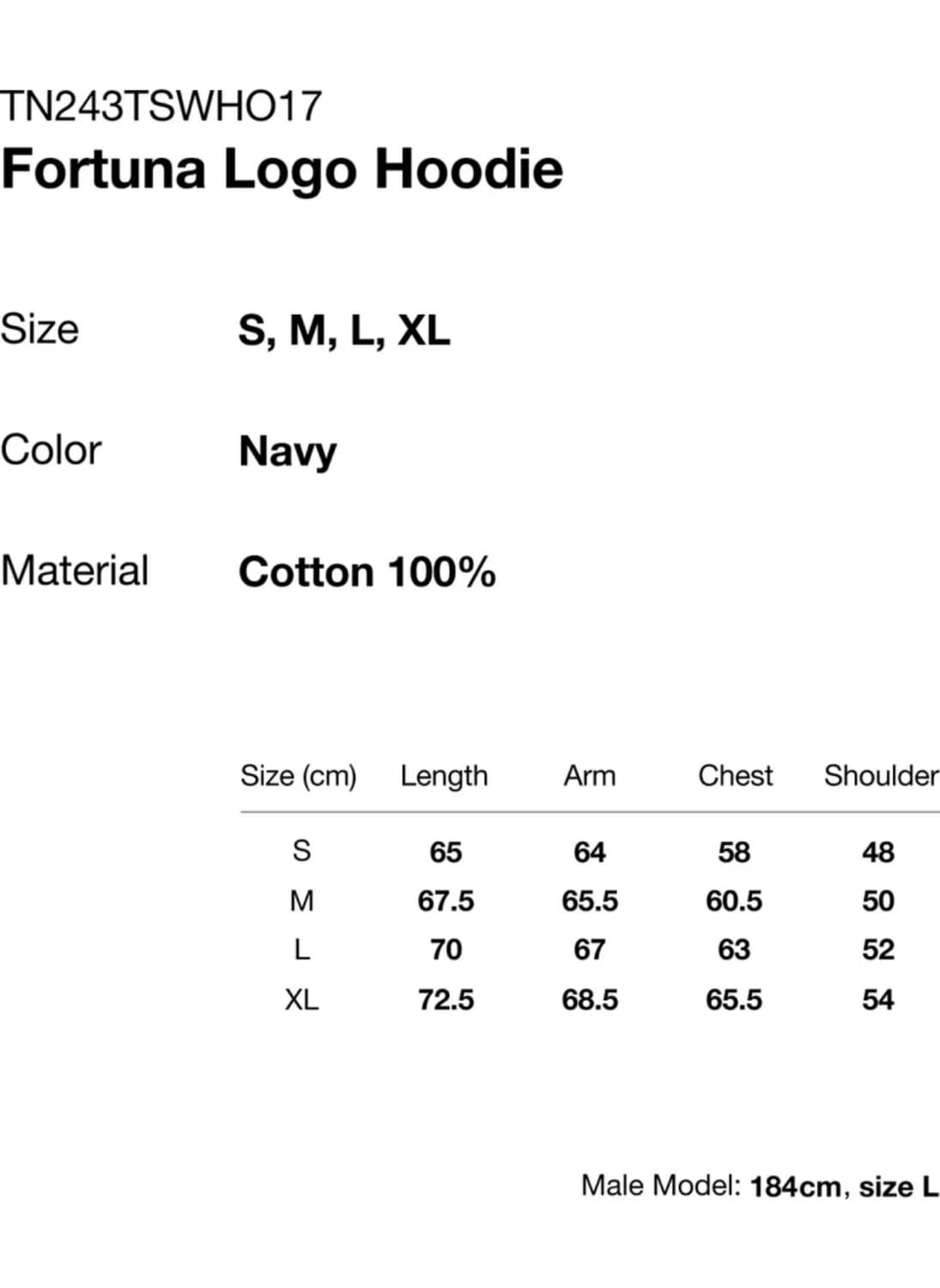 디스이즈네버댓 네이비 로고 후드 후디 XL 상품이미지3