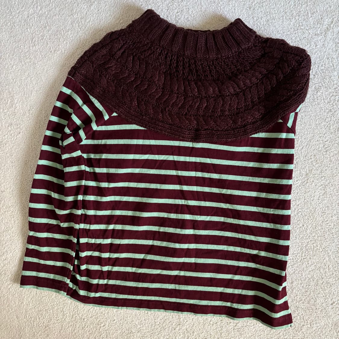 일본빈티지 titicaca 민트초코 니트포인트 탑 상품이미지2