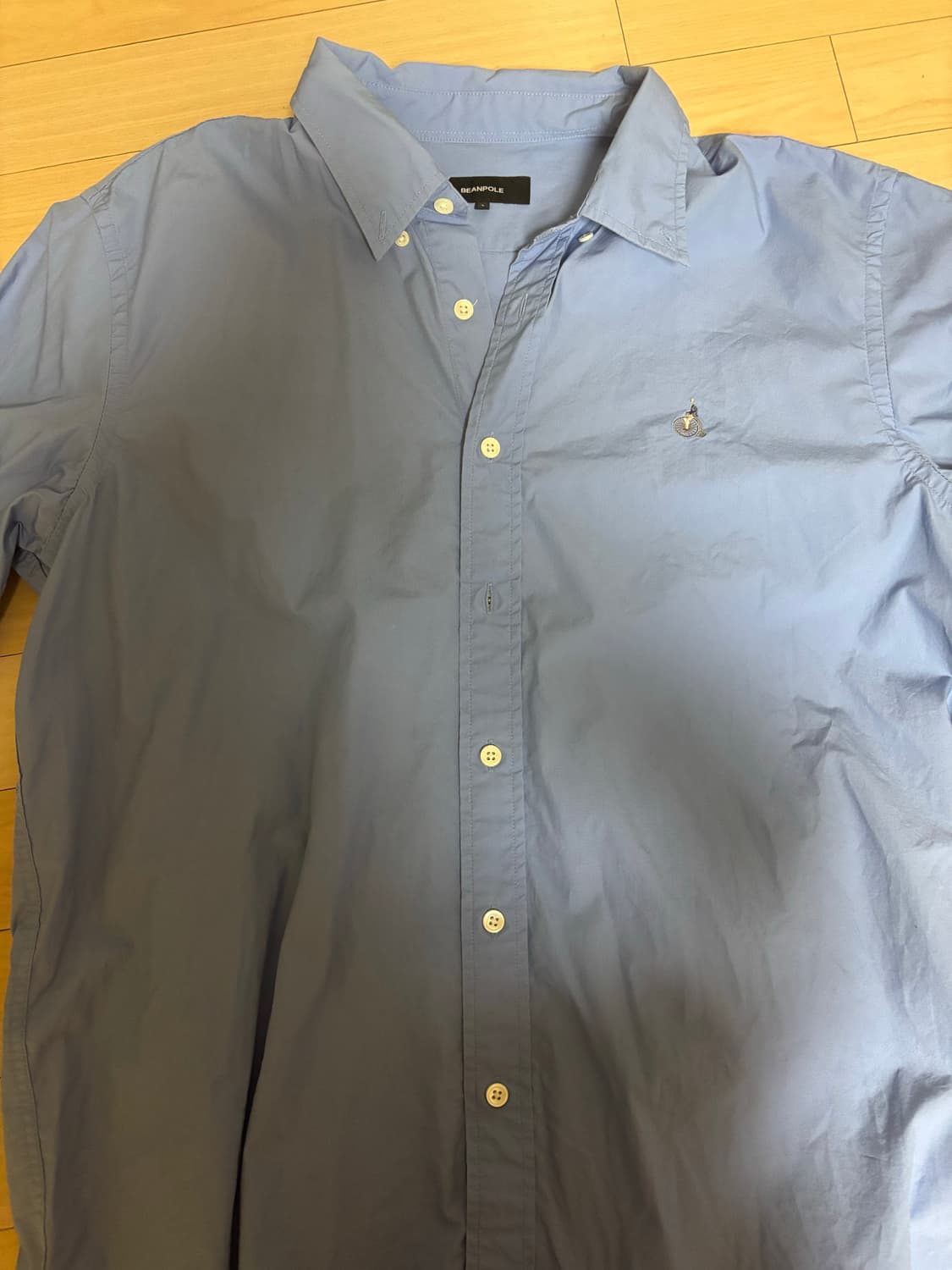 빈폴 남여공용 플레인 솔리드 셔츠 블루 L 상품이미지1