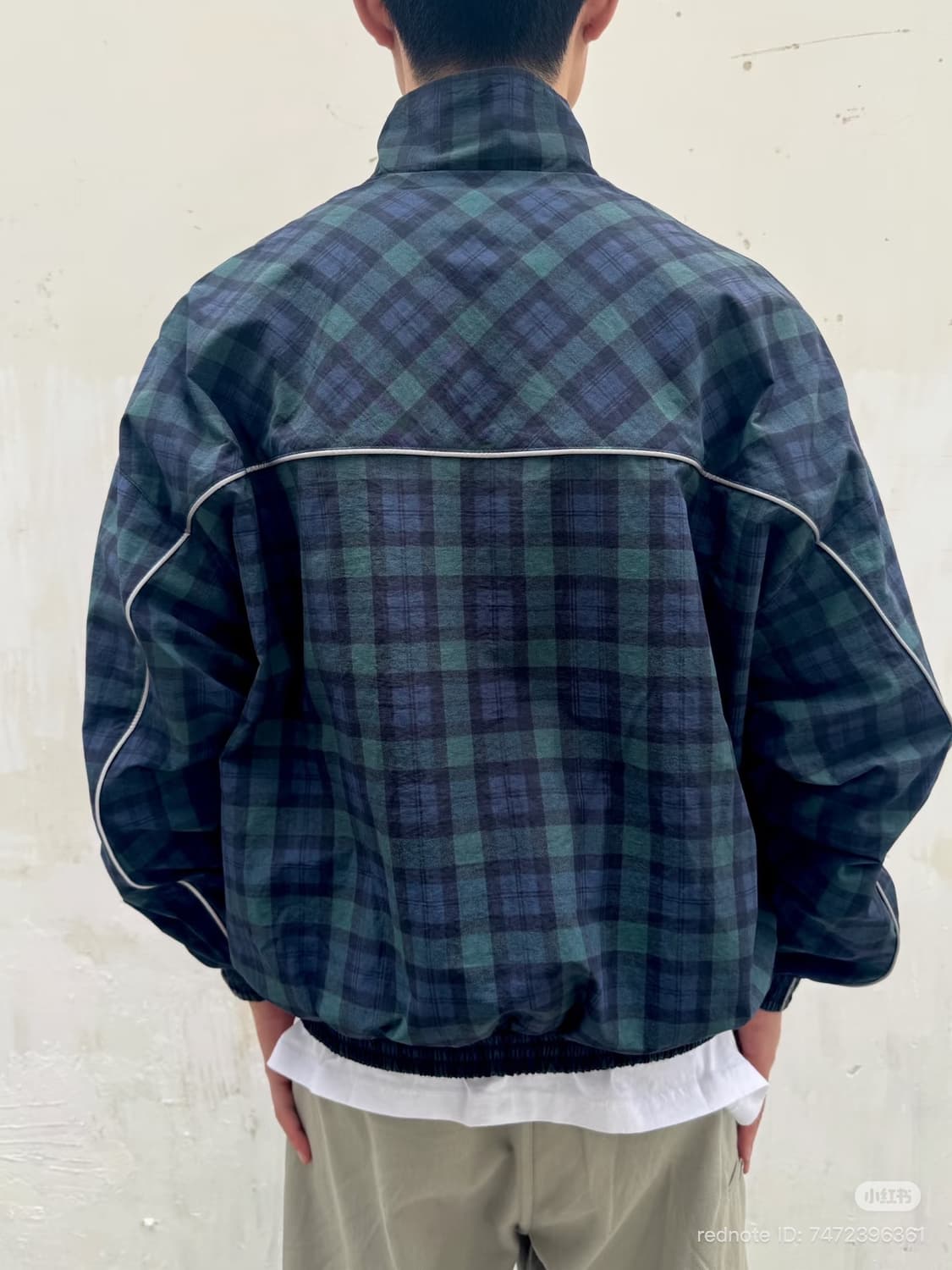 마틴로즈 타탄 체크 파이핑 트랙 자켓 상품이미지5
