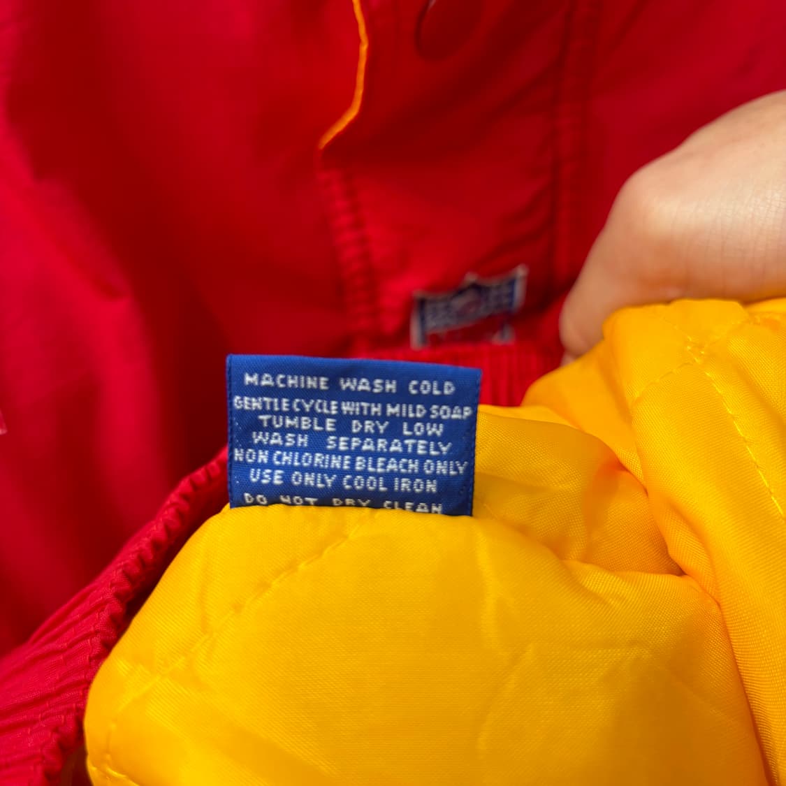 NFL X 스타터 90s 올드스쿨 캔자스시티 치프스 패딩 자켓 M 상품이미지9