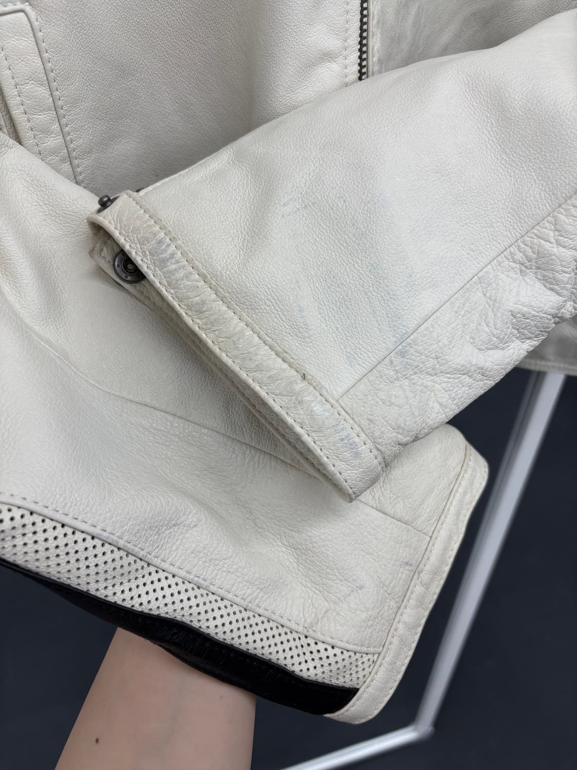 VTG Street Legal 사이드라인 레더 자켓 상품이미지8