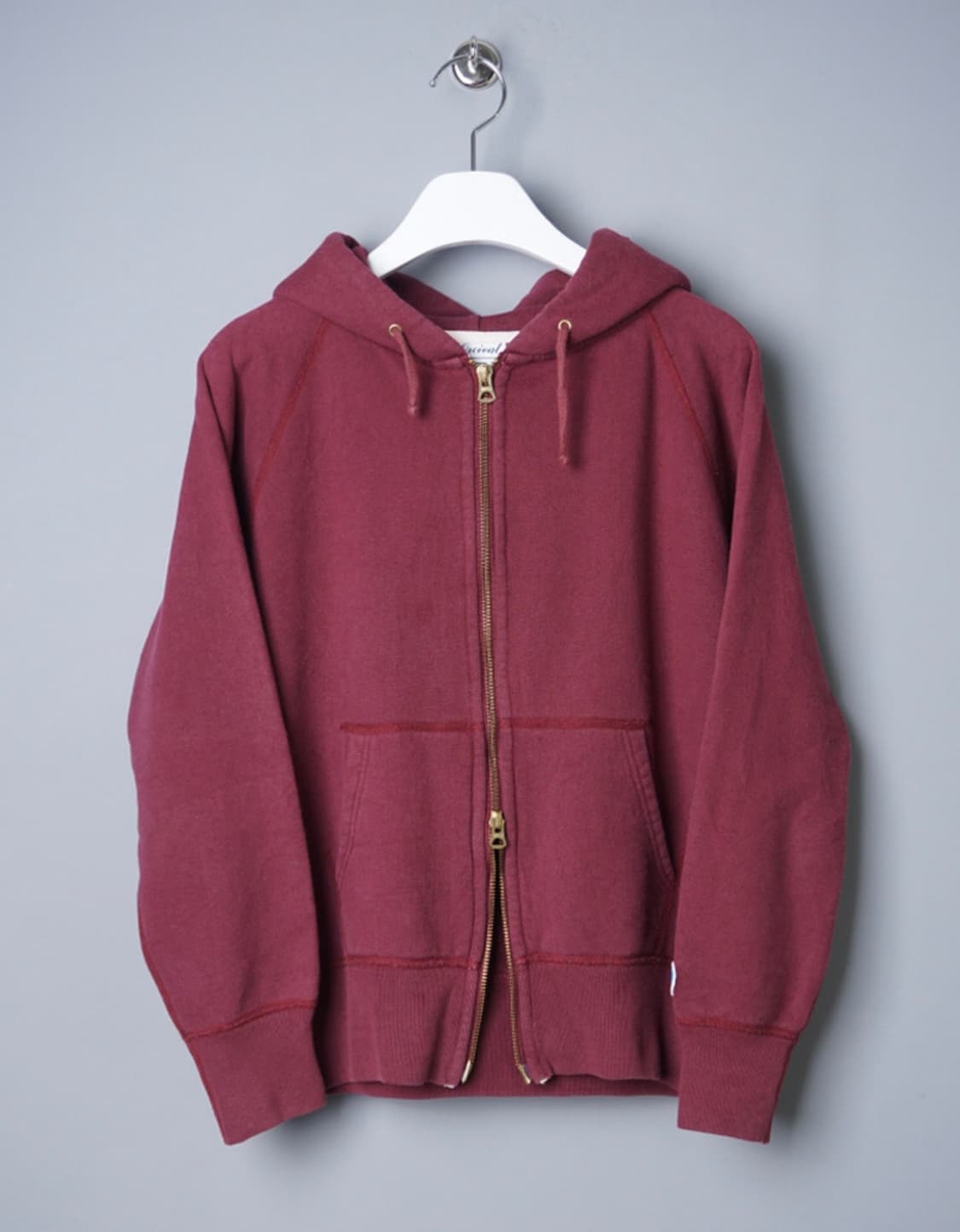 오르치발 여성 버건드 후드집업 상품이미지1