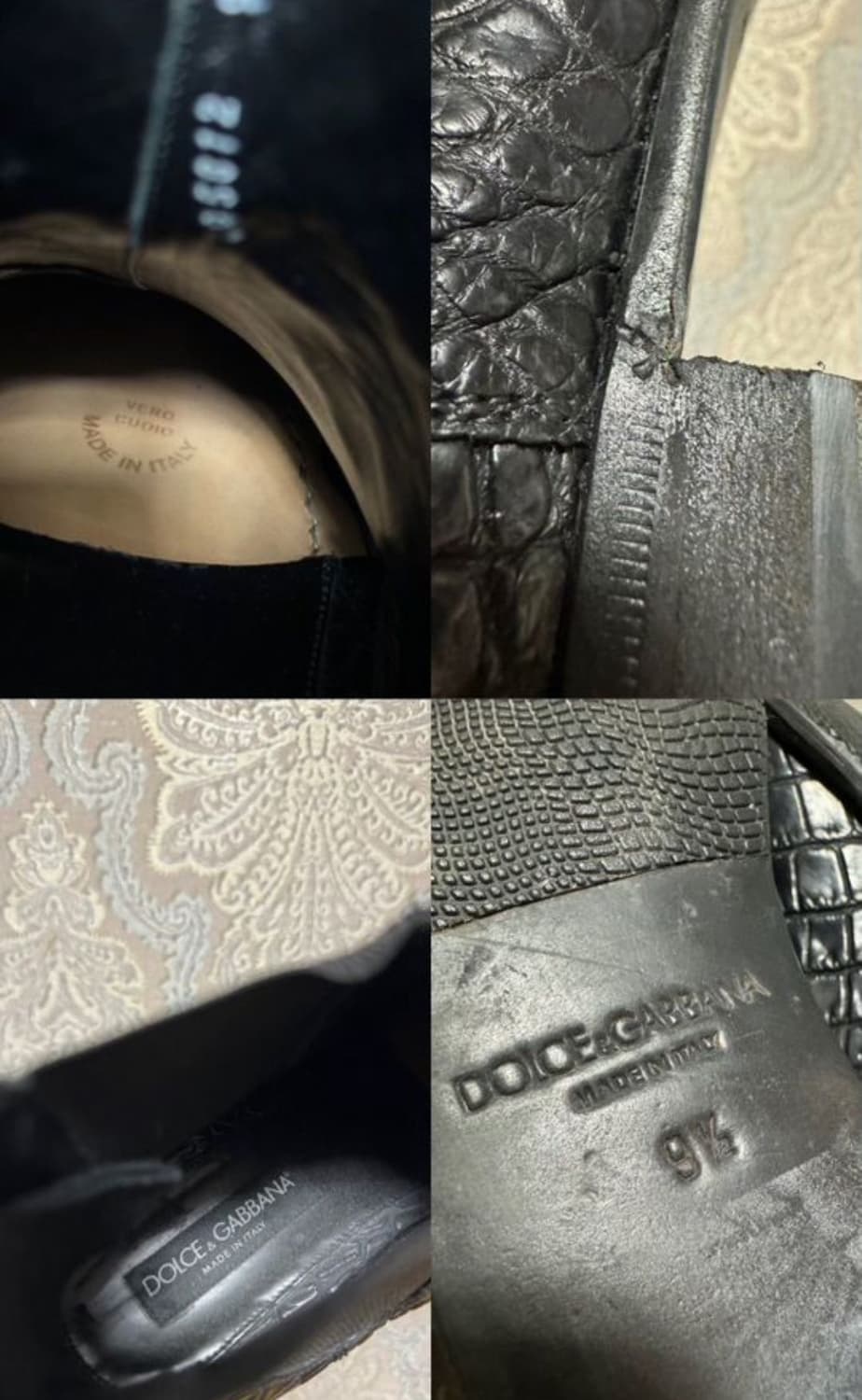 돌체앤가바나 첼시부츠(크로커다일 스킨-악어가죽)9.5사이즈-해외발송 상품이미지7