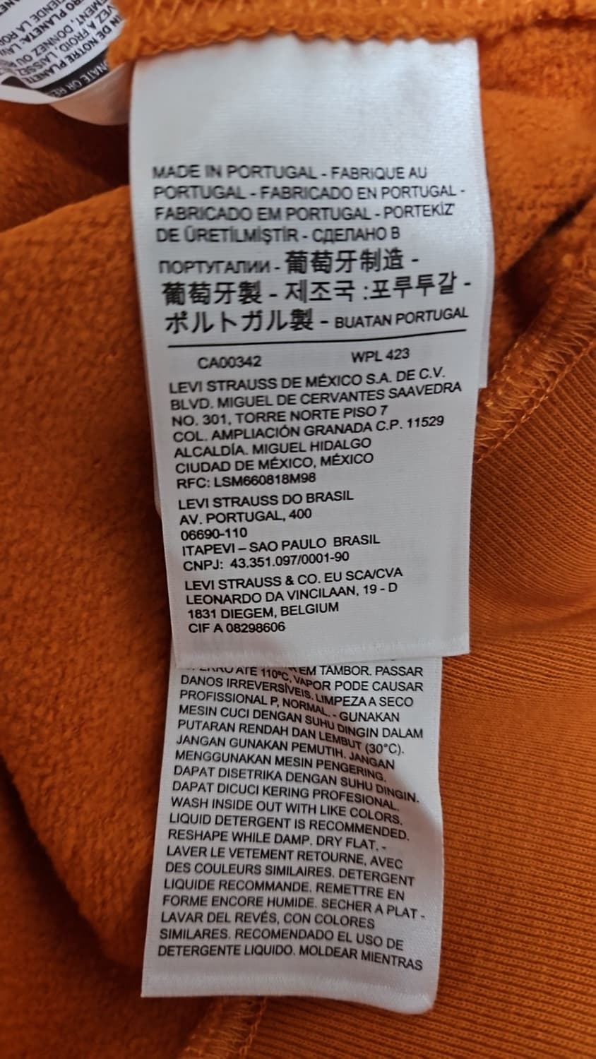 리바이스 LVC 1940's 베이 메도우 러셋 오렌지 M 상품이미지8